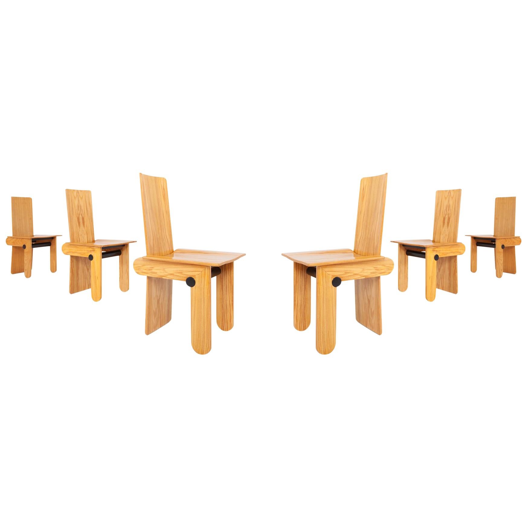 Mid-Century Modern Carlo Scarpa Dining Chairs for Gavina 1974