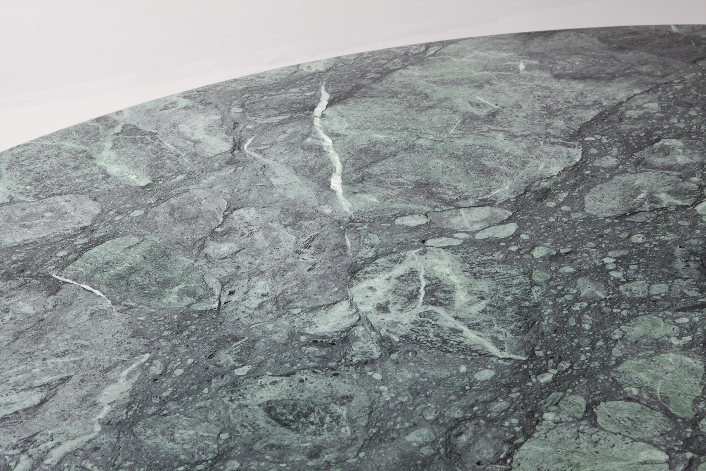 Post-Modern Carlo Scarpa Dining Table 'Samo' in a Rare Green Marble