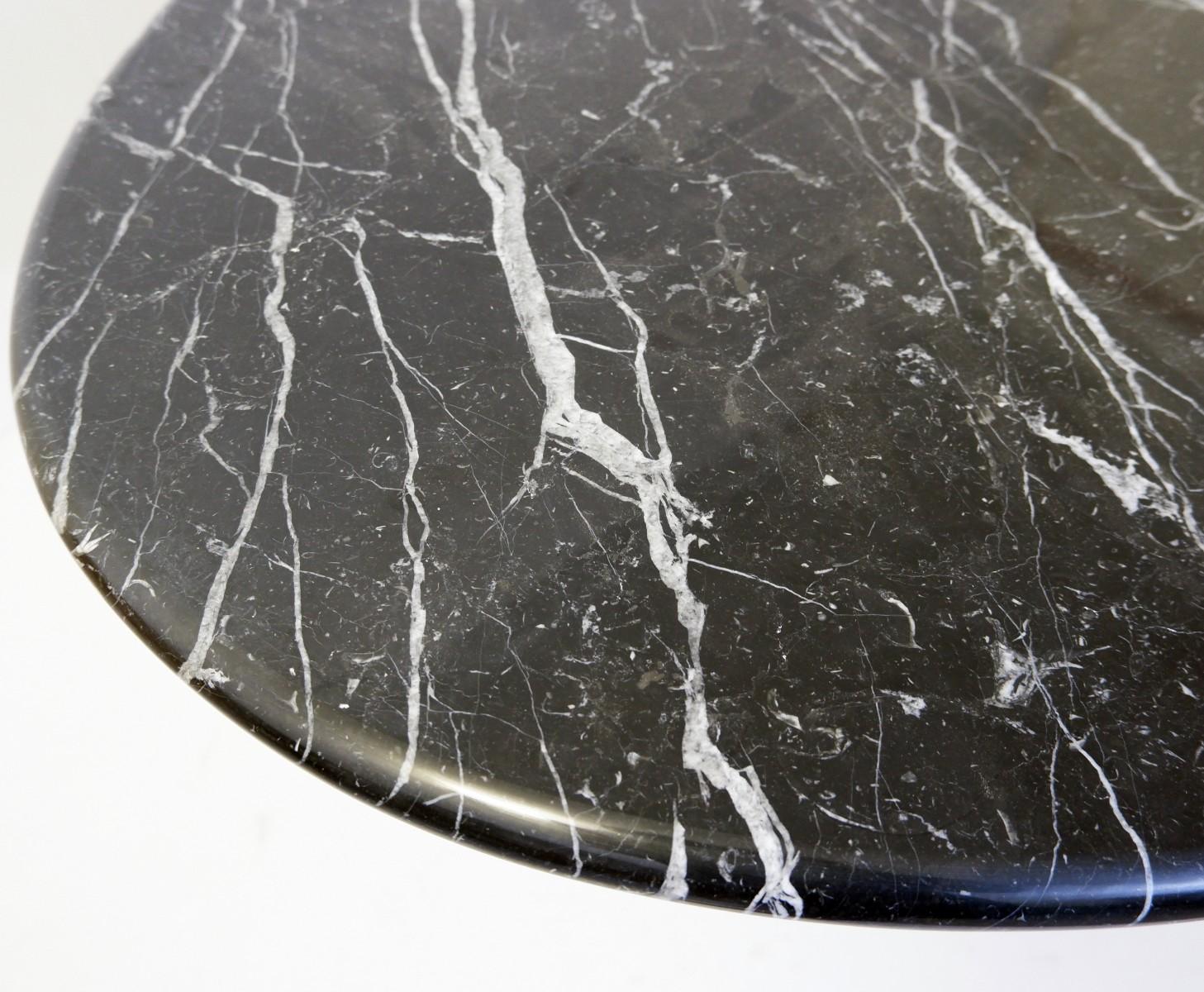 Italian Carlo Scarpa Dining Table 'Samo' in Black Marble
