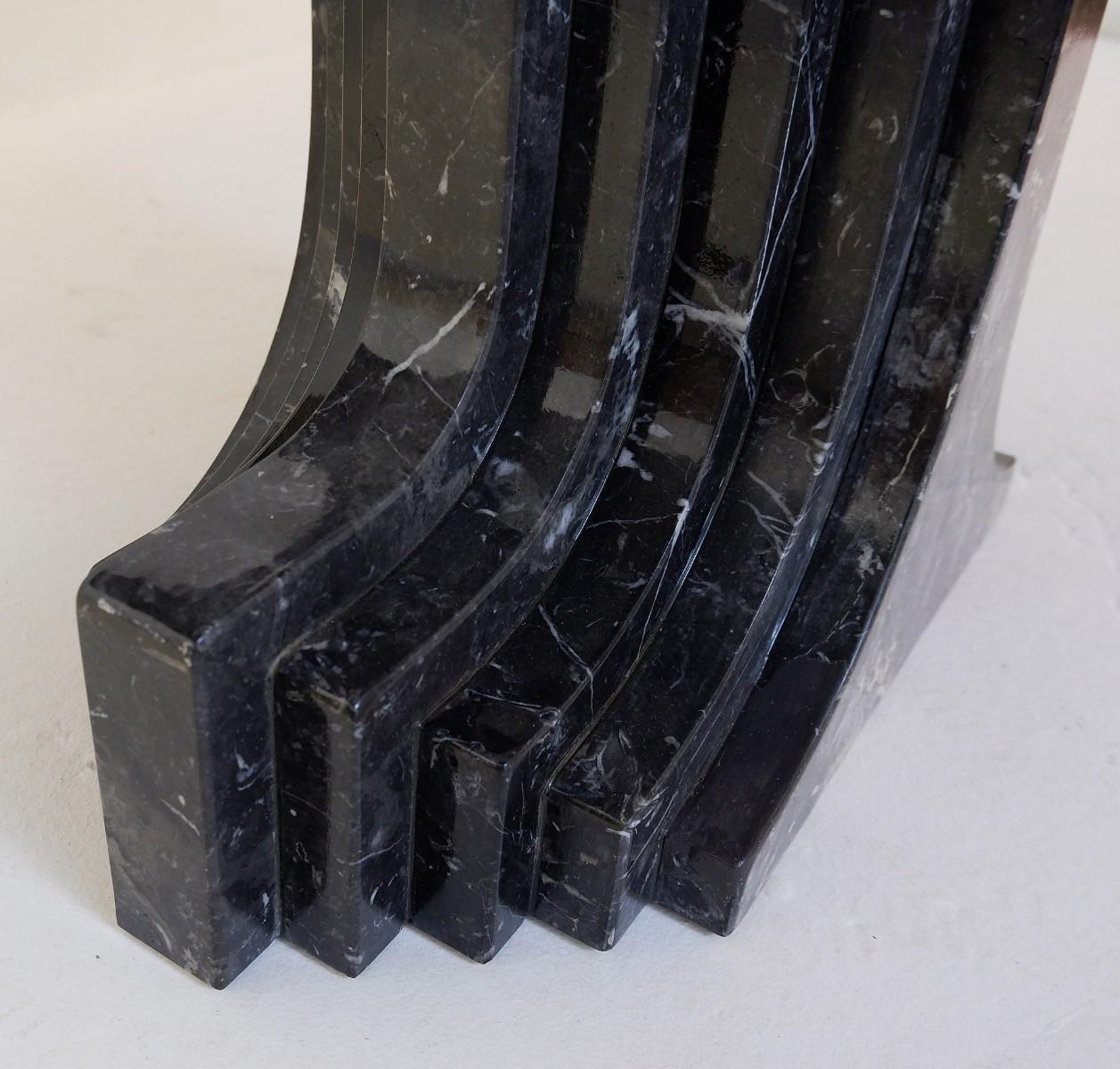 Late 20th Century Carlo Scarpa Dining Table 'Samo' in Black Marble