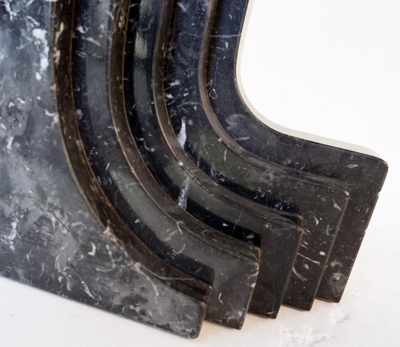 Carlo Scarpa Dining Table 'Samo' in Black Marble 1