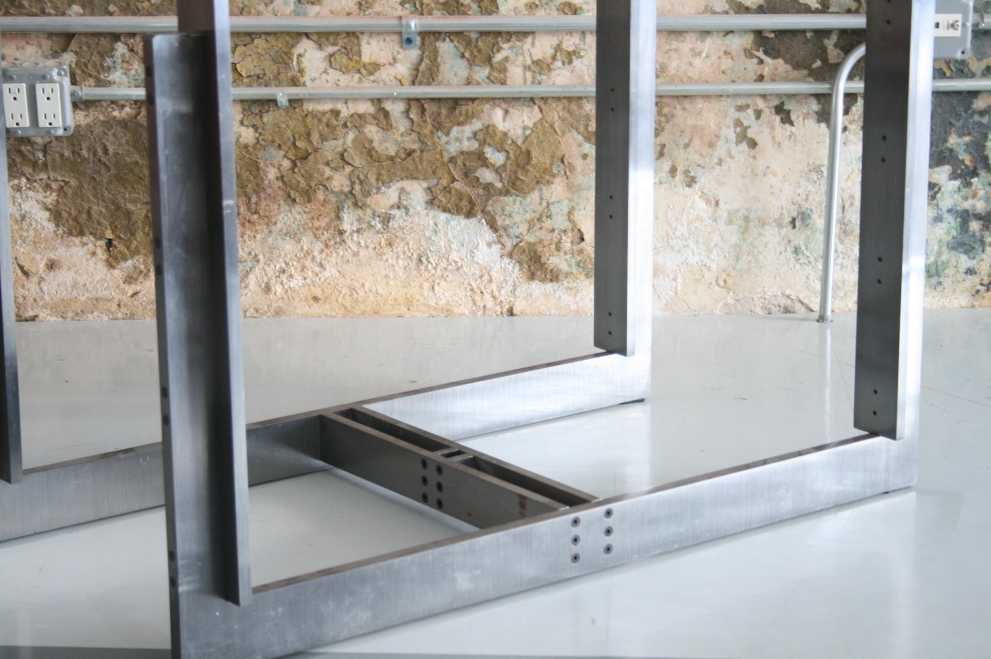 Stainless Steel Carlo Scarpa Doge Dining Table for Simon Gavina For Sale