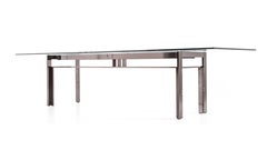 Carlo Scarpa Doge Dining Table in Metal with Marble or Glass for Cassina