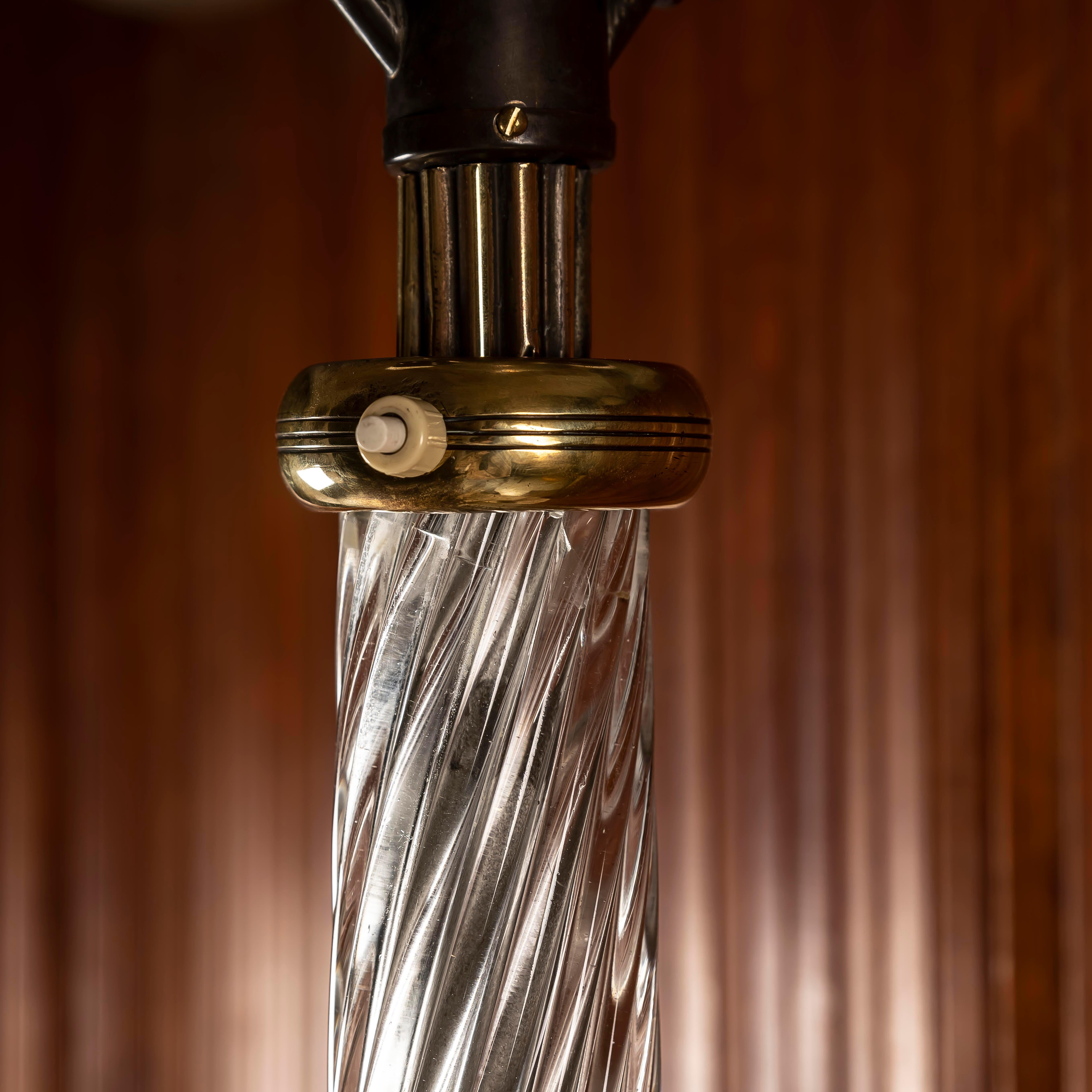 Carlo Scarpa Stehlampe für Venini, Murano, 1930er Jahre. Design/One 502 im Angebot 3
