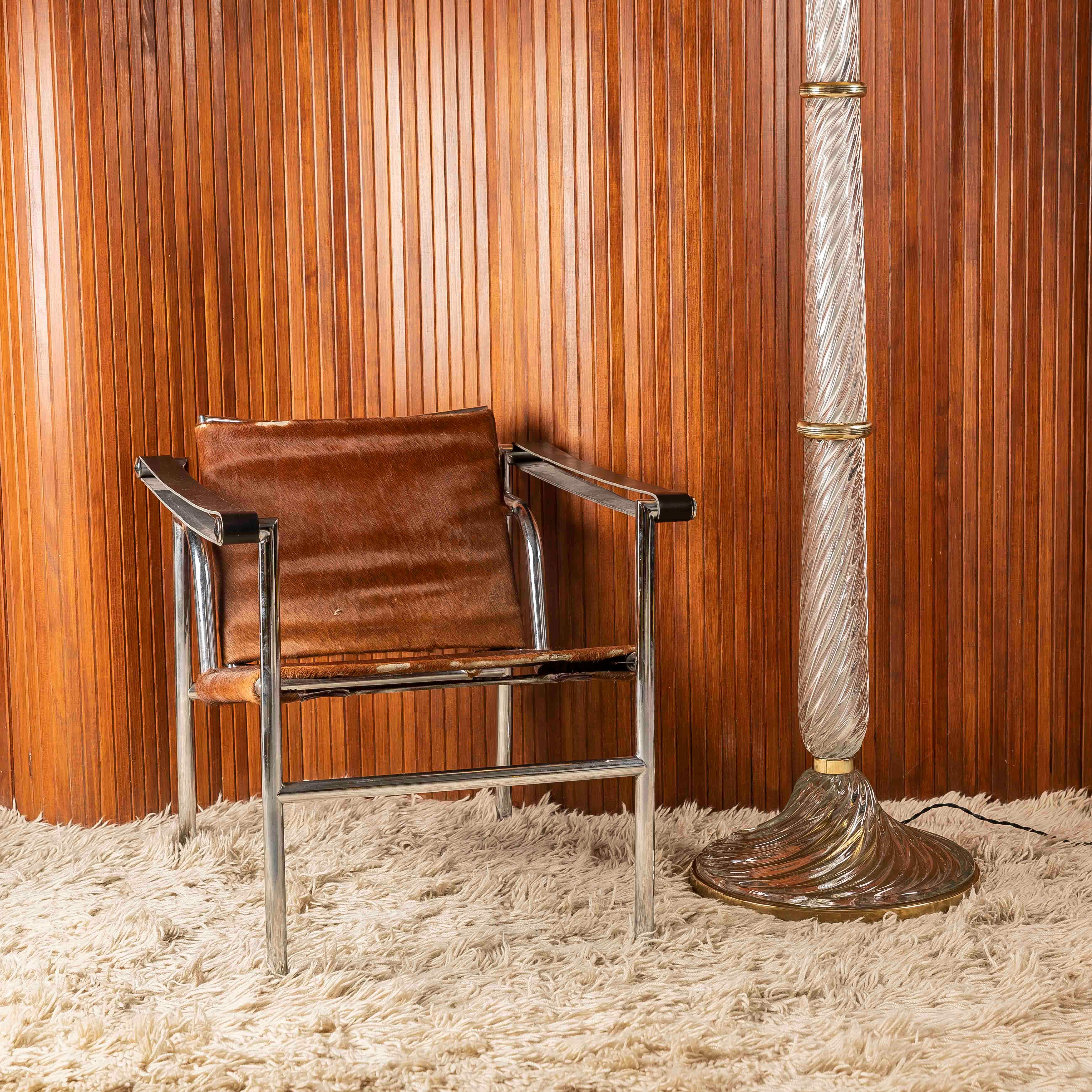 Carlo Scarpa Stehlampe für Venini, Murano, 1930er Jahre. Design/One 502 im Angebot 4