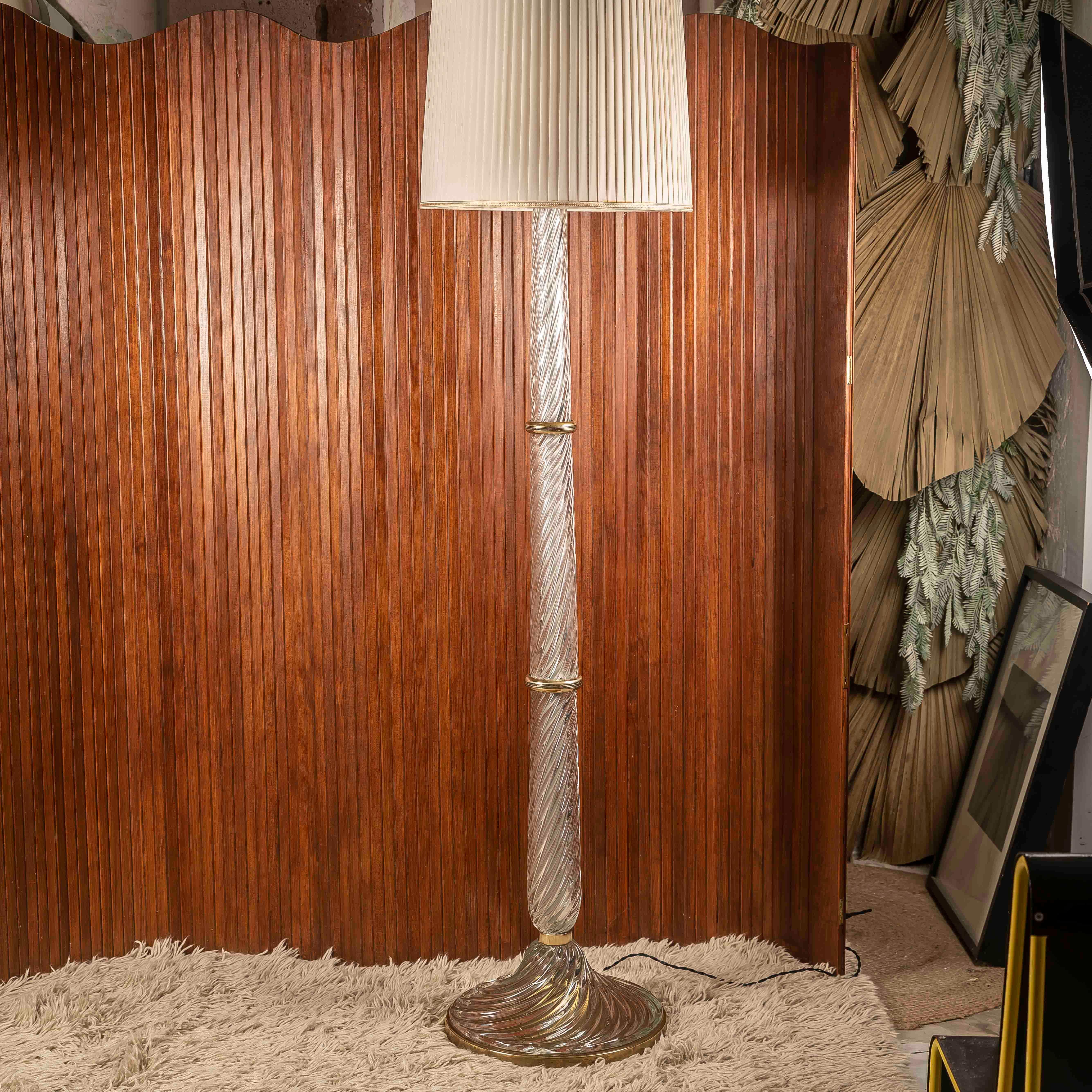 Carlo Scarpa Stehlampe für Venini, Murano, 1930er Jahre. Design/One 502 im Angebot 10