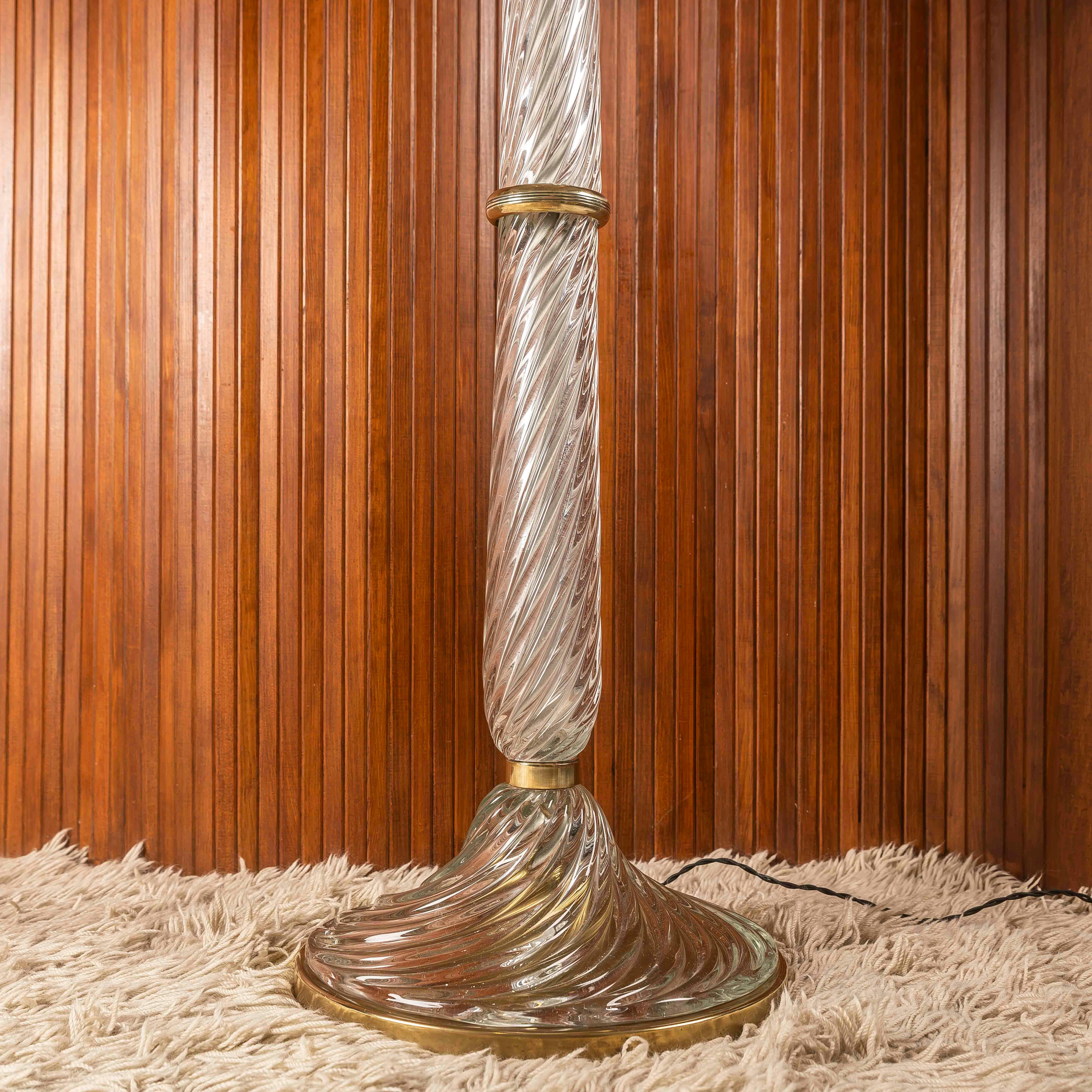 Carlo Scarpa Stehlampe für Venini, Murano, 1930er Jahre. Design/One 502 (Art déco) im Angebot