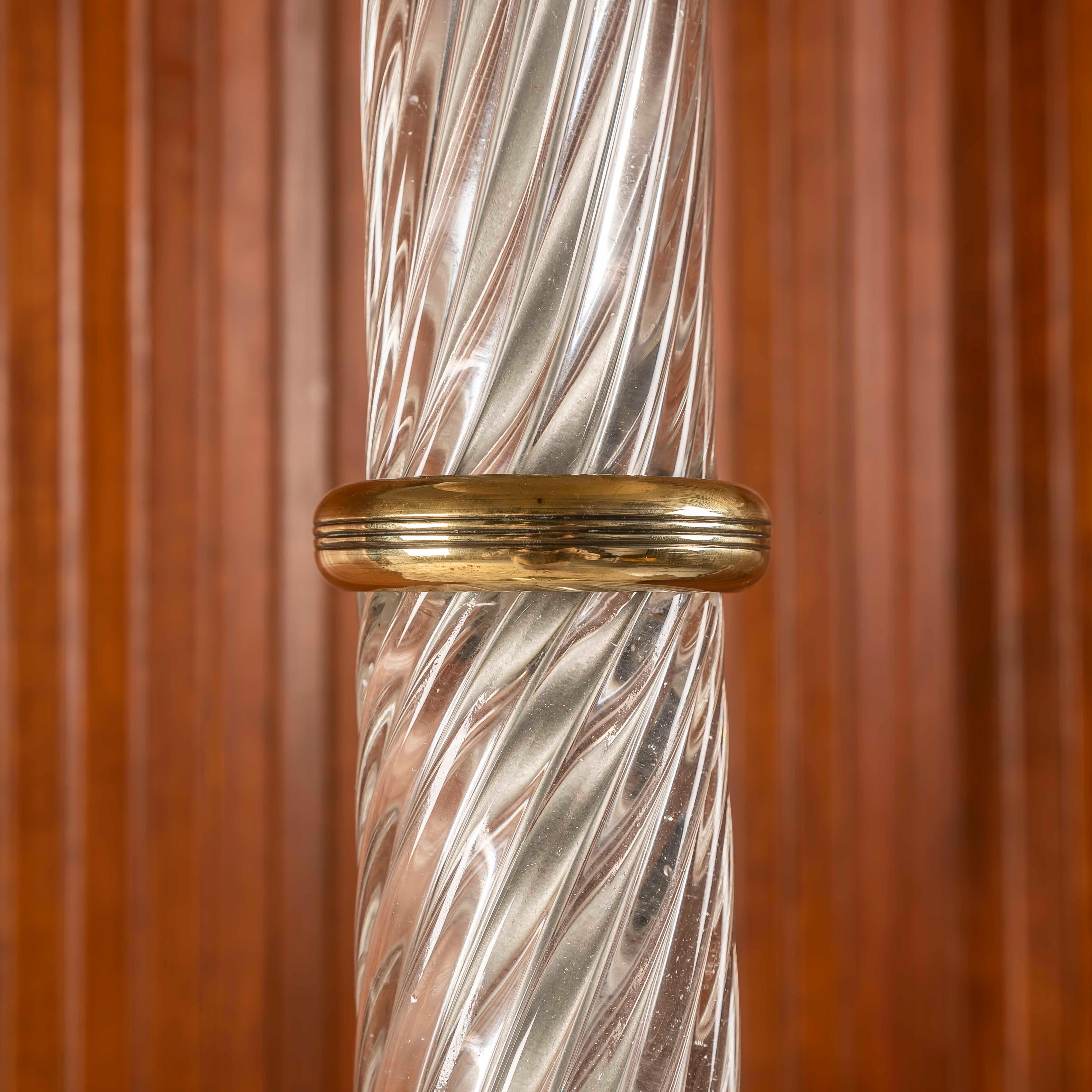 Carlo Scarpa Stehlampe für Venini, Murano, 1930er Jahre. Design/One 502 im Angebot 1