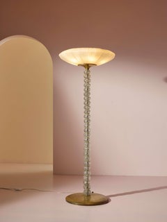 Carlo Scarpa floor lamp model 2226 produced by Venini, Italy, 1938-39