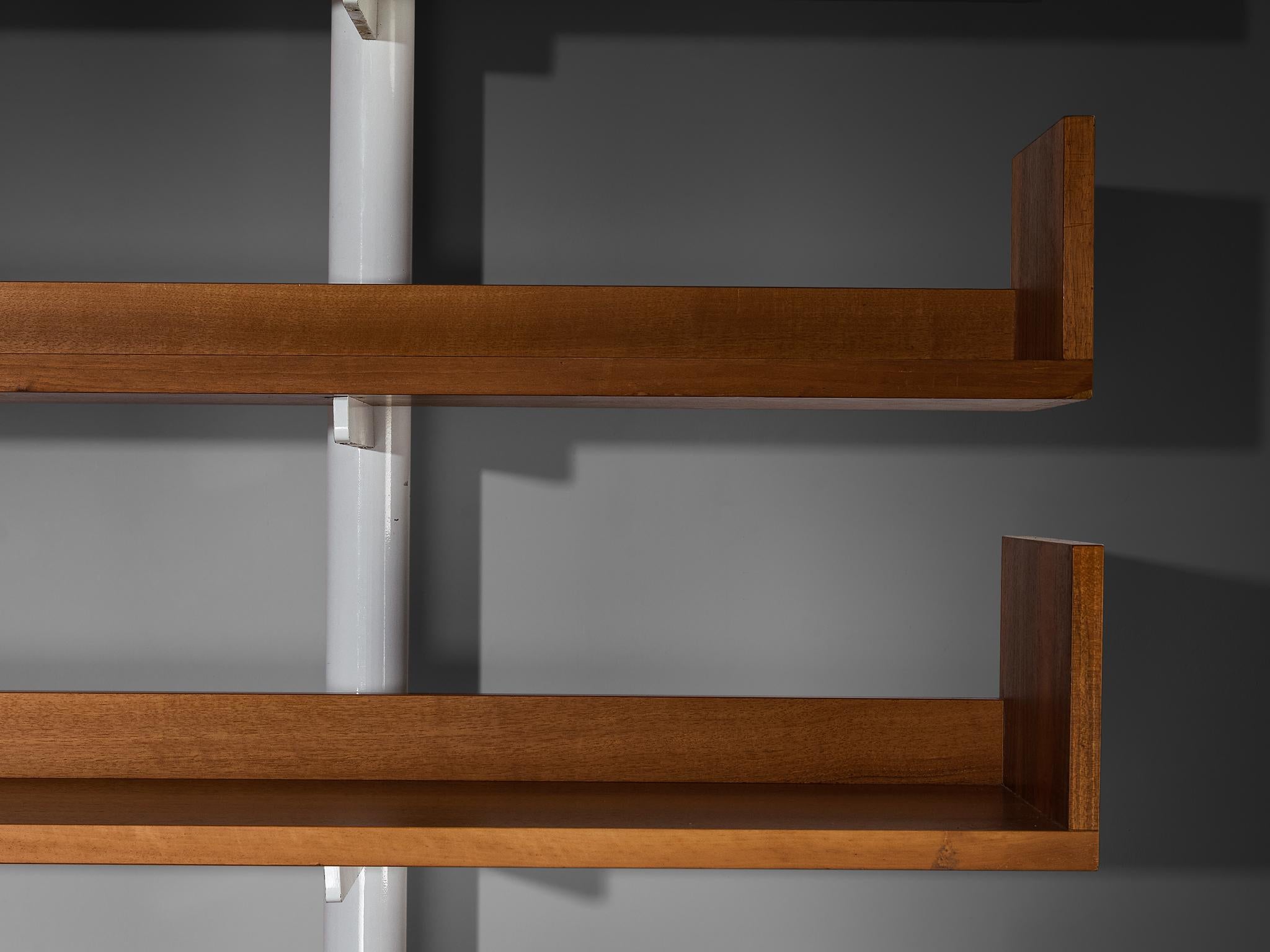 Bibliothèque '795' en métal et noyer de Carlo Scarpa pour Bernini en vente 5