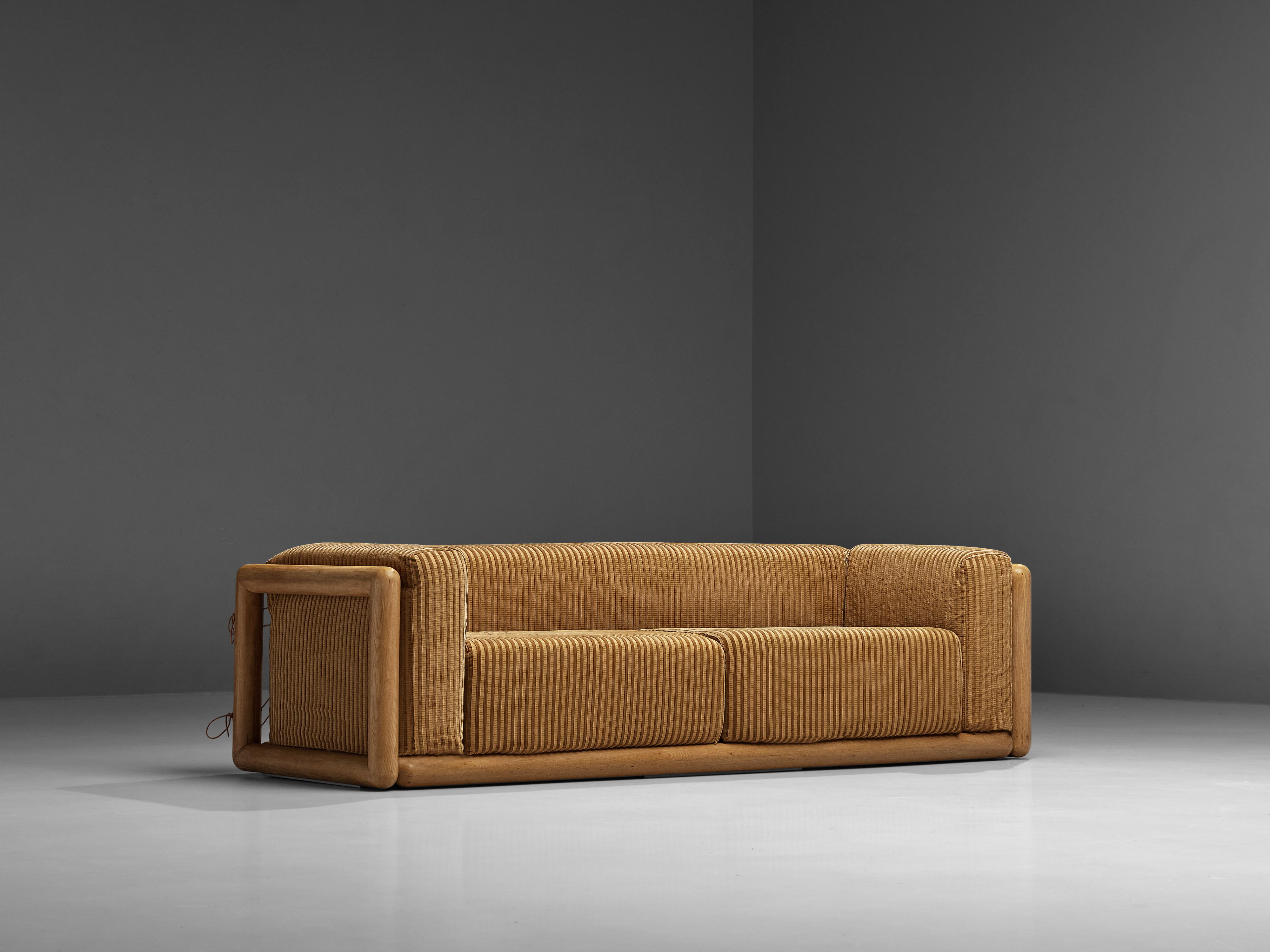 Mid-Century Modern Carlo Scarpa pour Simon Modèle de canapé « Cornaro » avec cadre en frêne