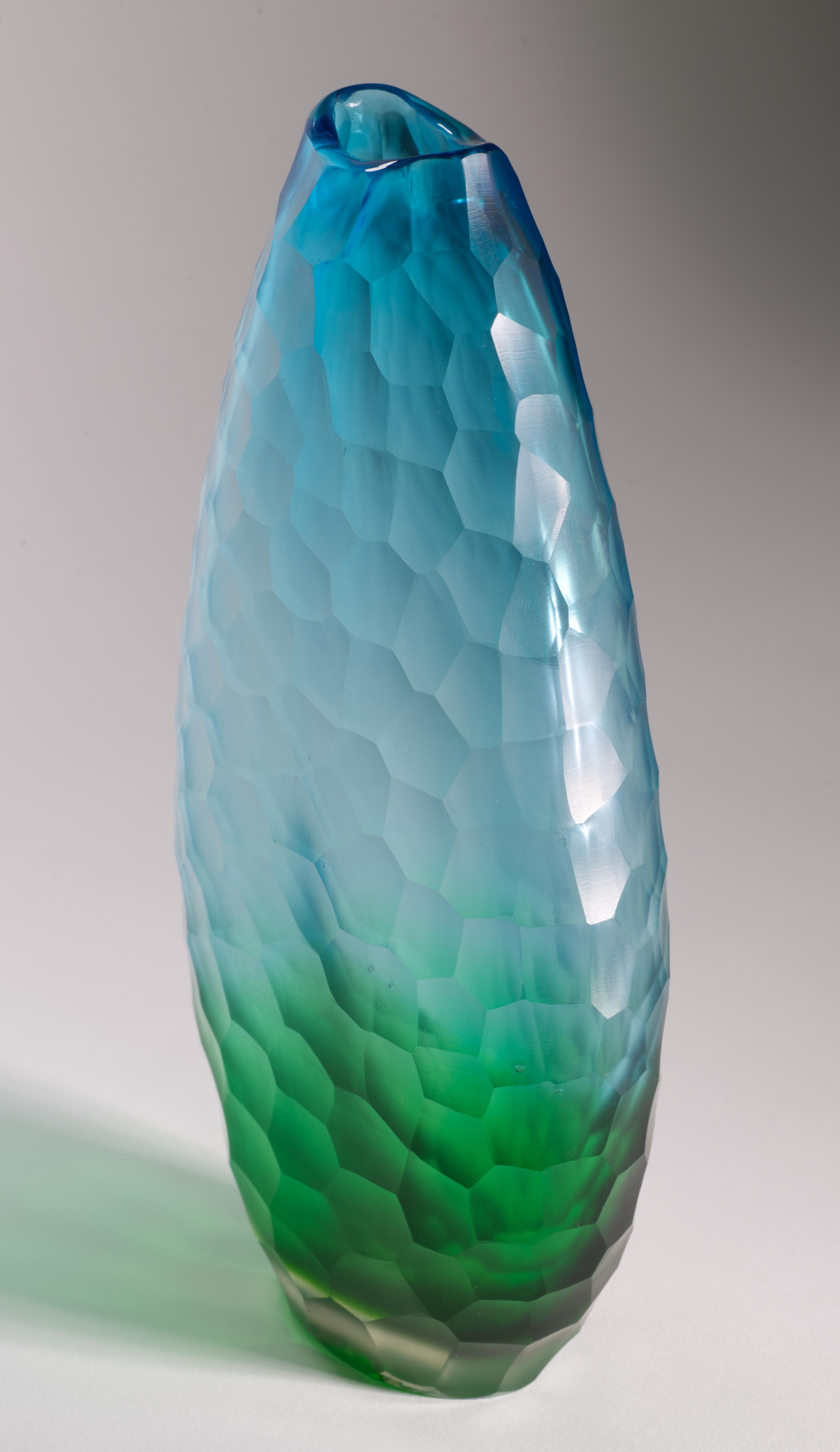 Vaso Battuto Ombre in vetro di Murano Italia Nello stile di Carlo Scarpa per Venini in vendita 5