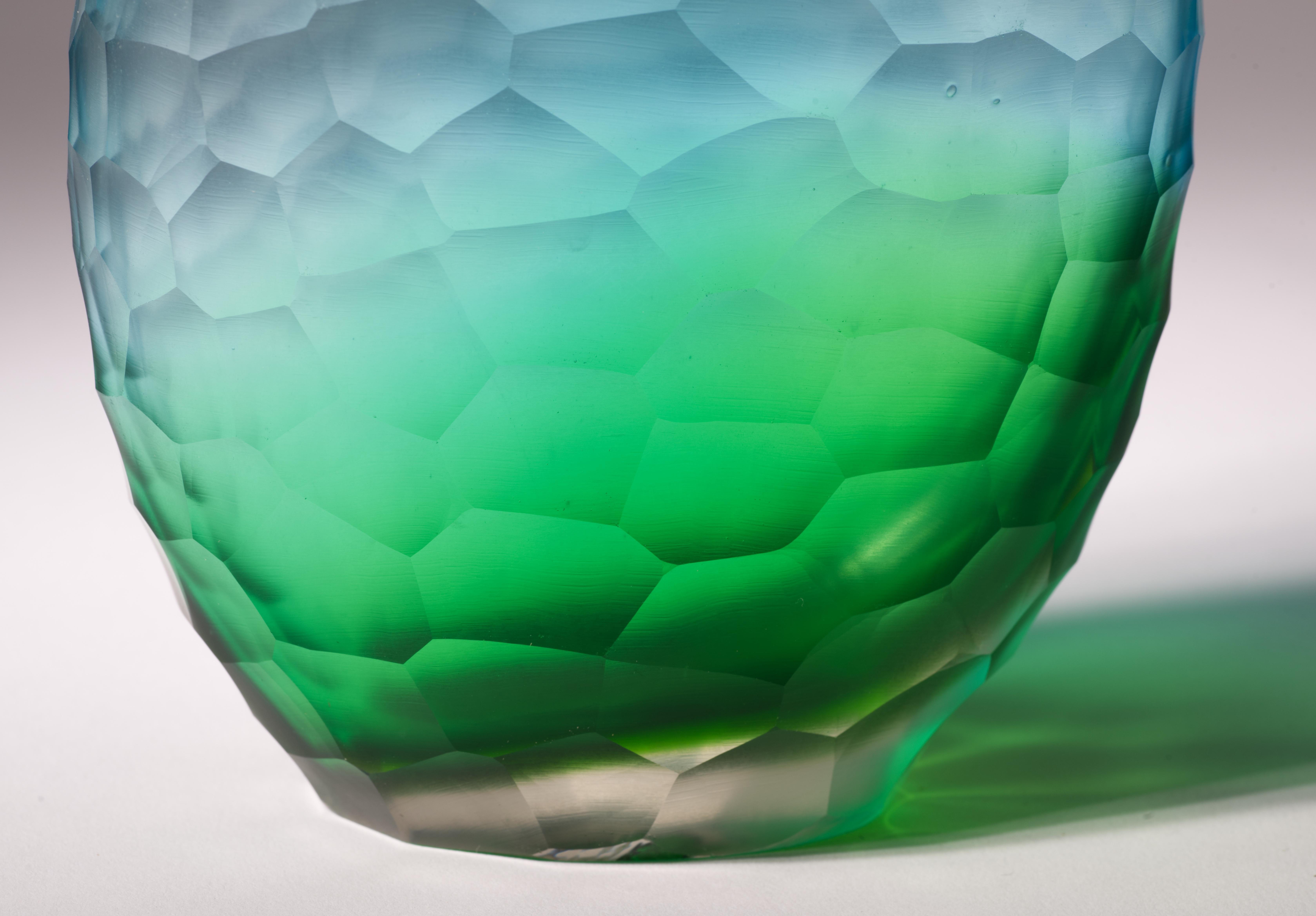 Vaso Battuto Ombre in vetro di Murano Italia Nello stile di Carlo Scarpa per Venini in vendita 8