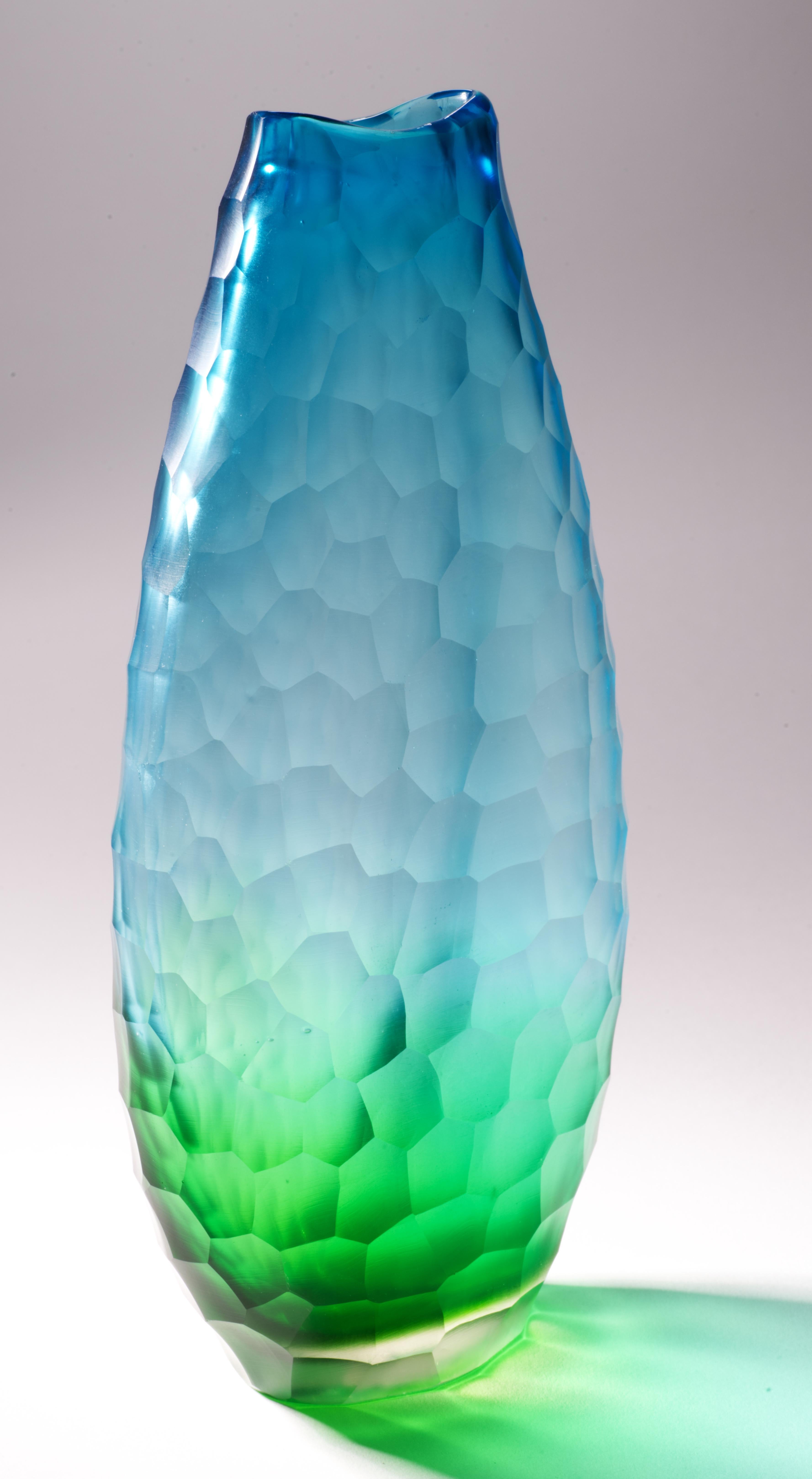 XXI secolo e contemporaneo Vaso Battuto Ombre in vetro di Murano Italia Nello stile di Carlo Scarpa per Venini in vendita
