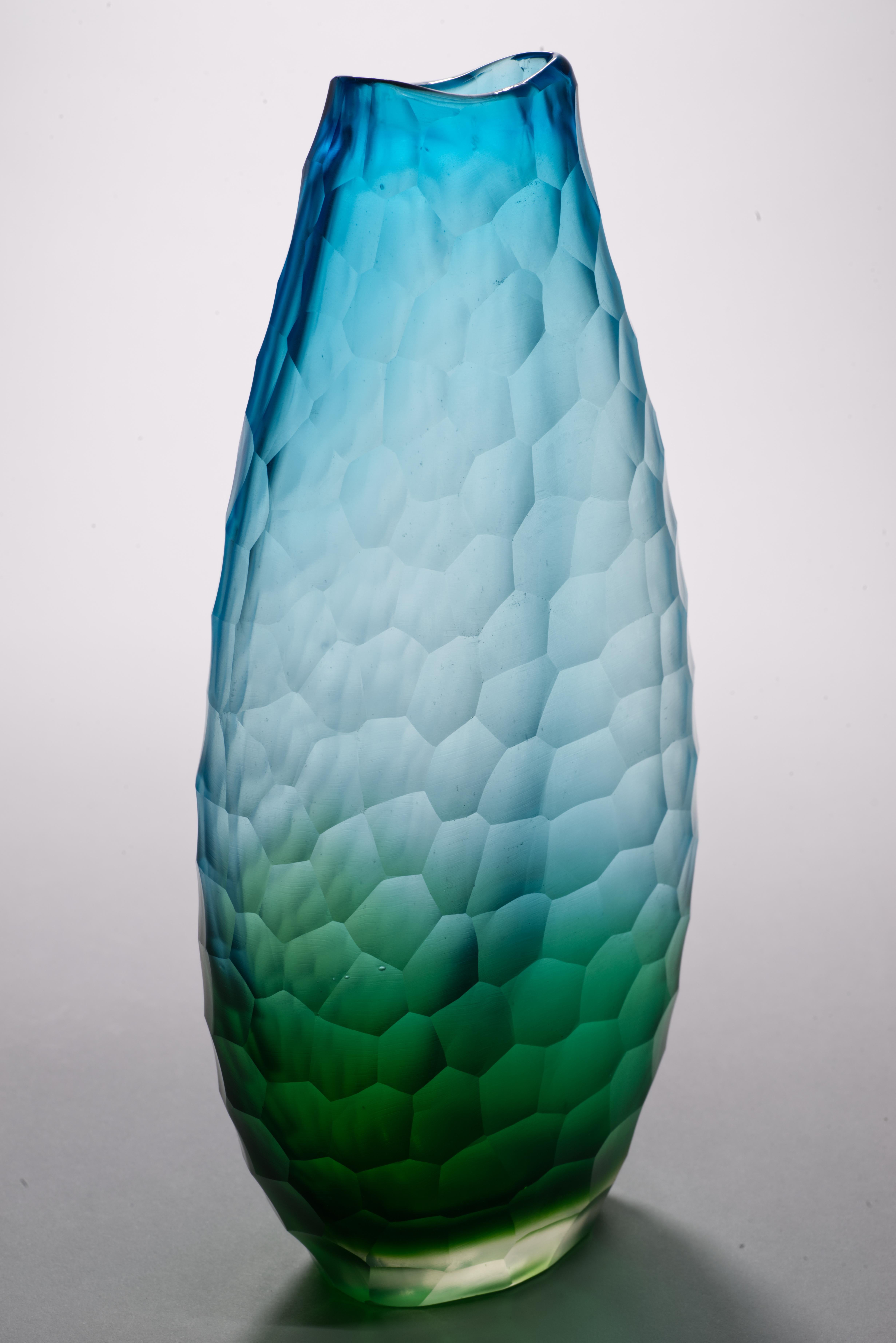 Vetro Vaso Battuto Ombre in vetro di Murano Italia Nello stile di Carlo Scarpa per Venini in vendita