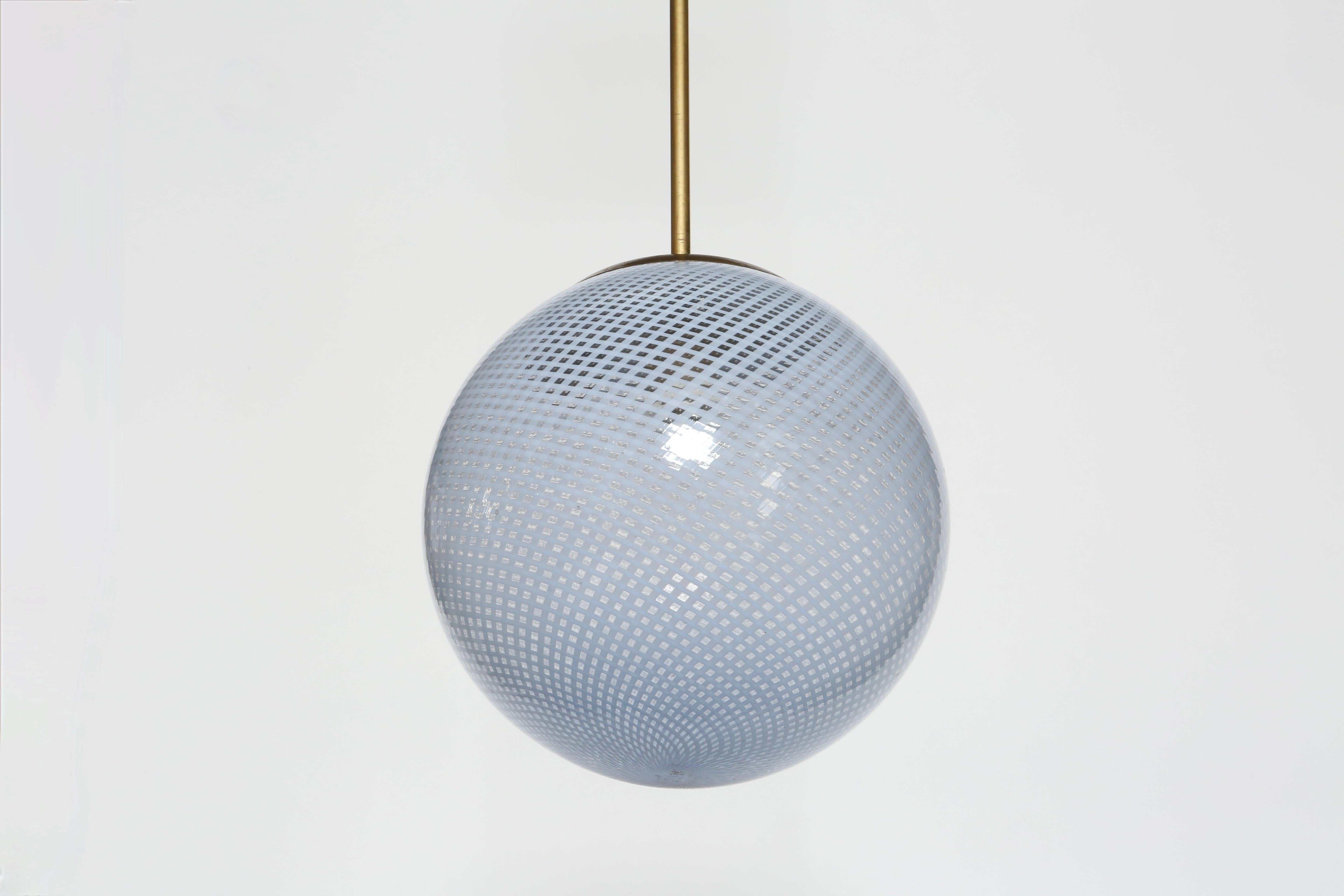 Carlo Scarpa for Venini Ceiling Light In Good Condition For Sale In Brooklyn, NY