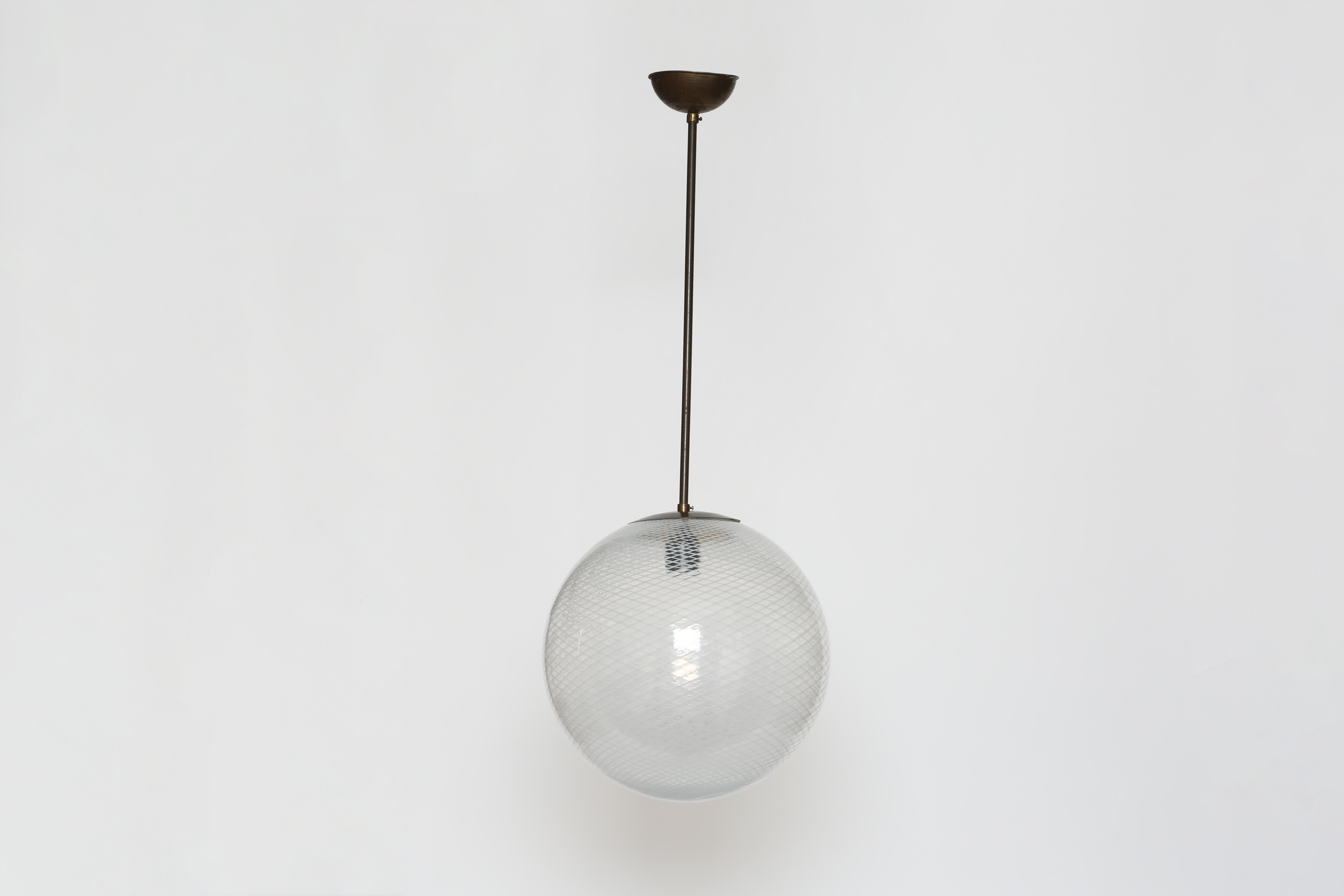 Carlo Scarpa for Venini Ceiling Light In Good Condition In Brooklyn, NY
