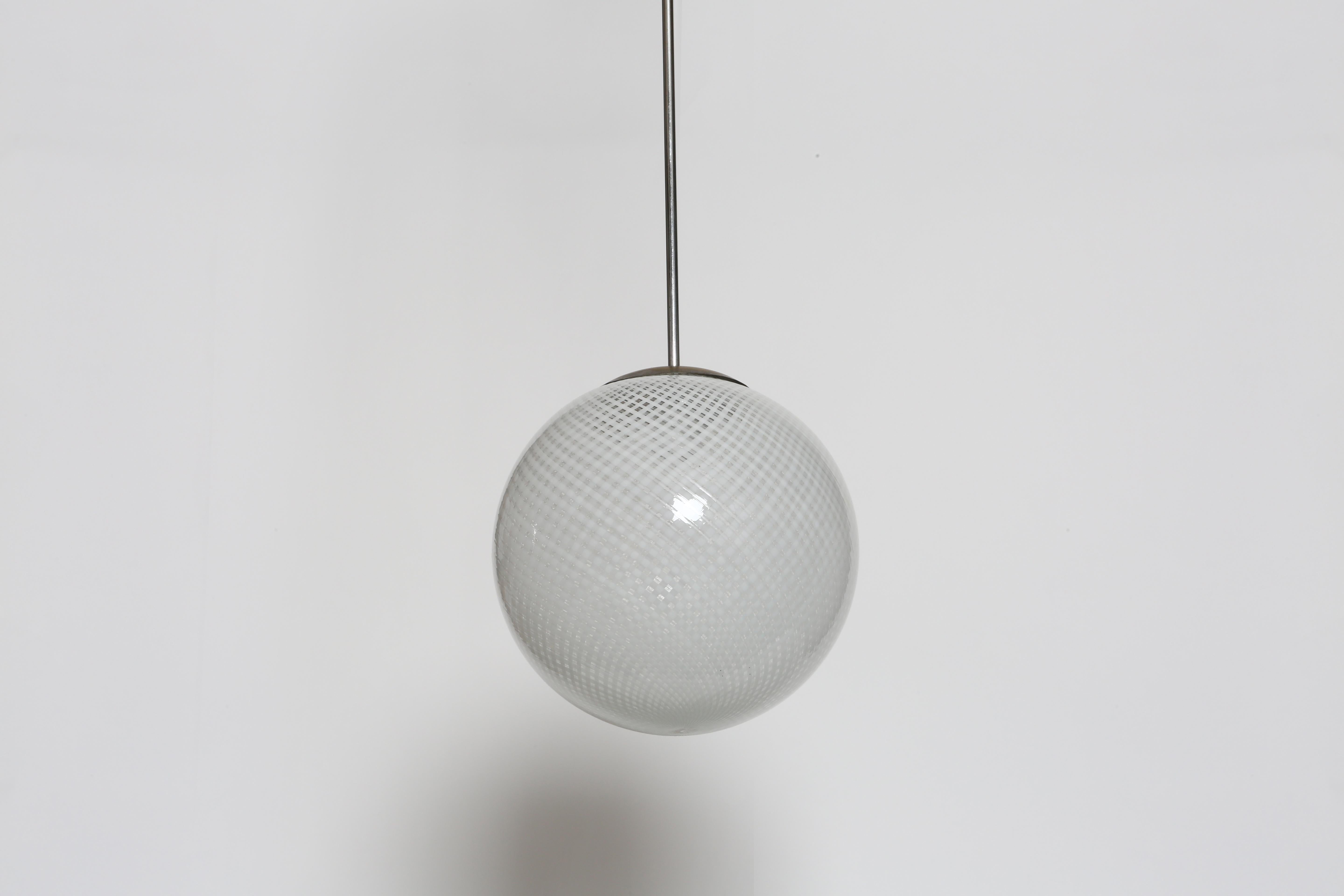 Carlo Scarpa for Venini Ceiling Light In Good Condition For Sale In Brooklyn, NY