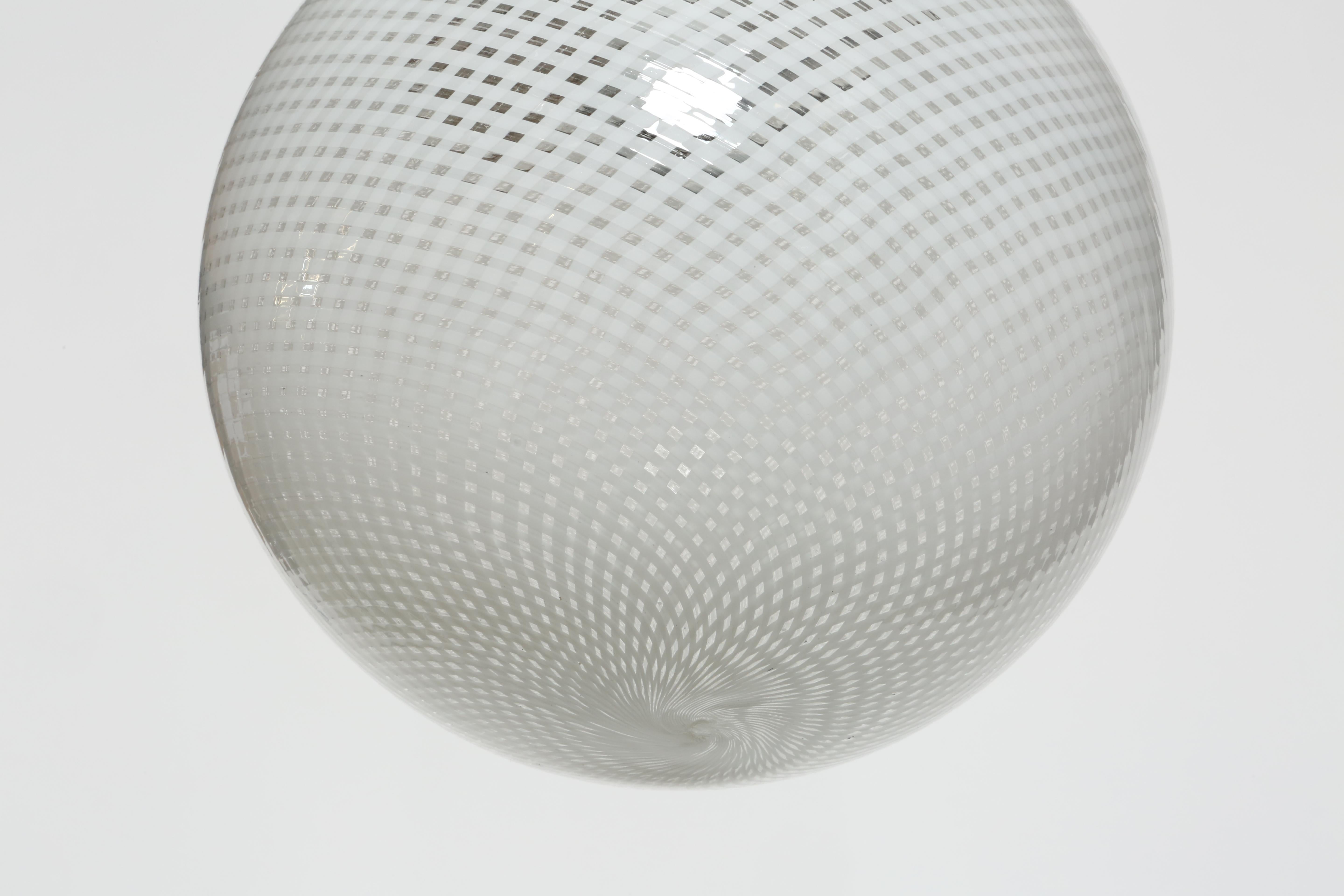 Carlo Scarpa for Venini ceiling light, Italy circa 1940s For Sale 7