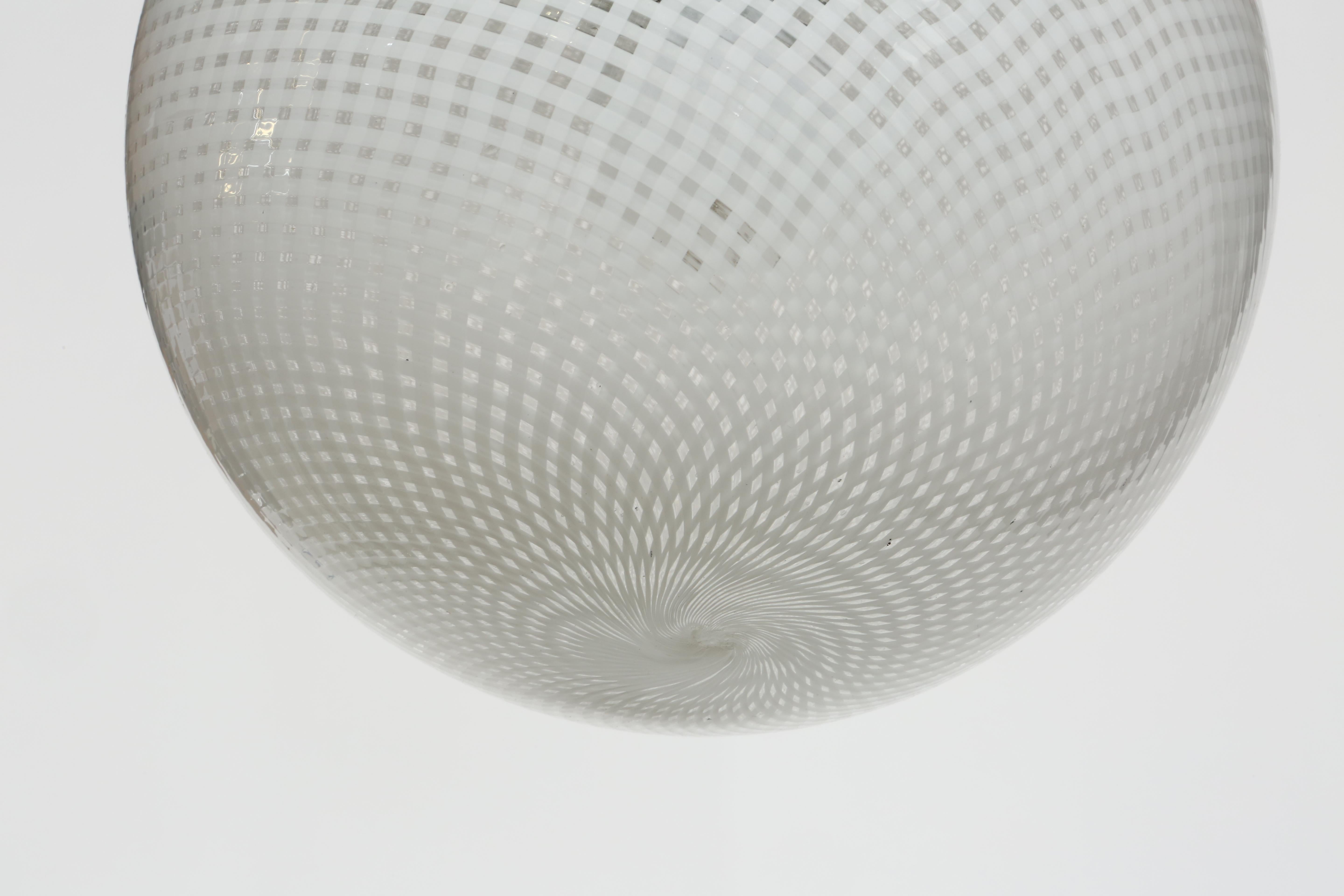 Carlo Scarpa for Venini ceiling light, Italy circa 1940s For Sale 8