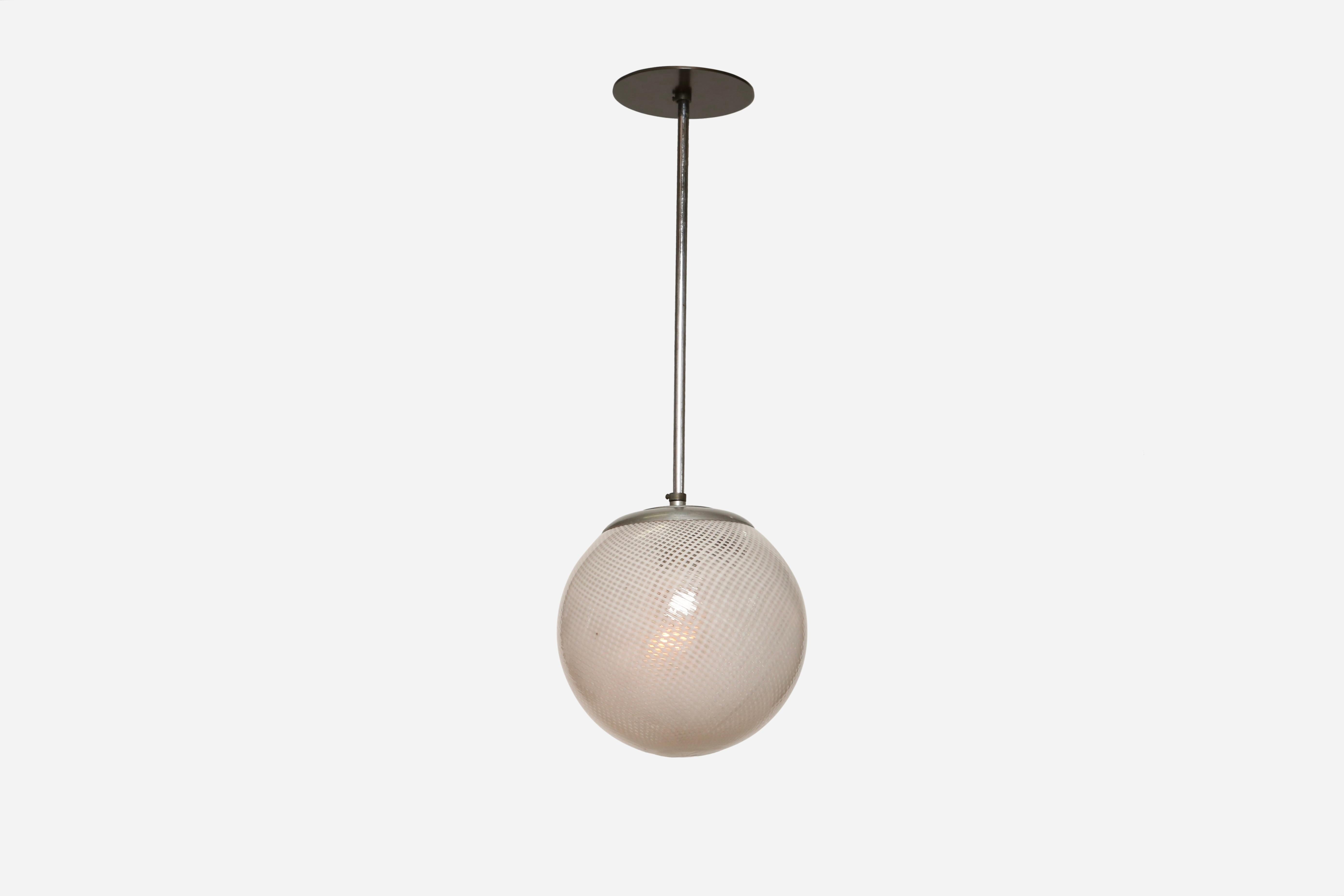 Mid-Century Modern Carlo Scarpa for Venini Ceiling Lights, Italy circa 1940s For Sale