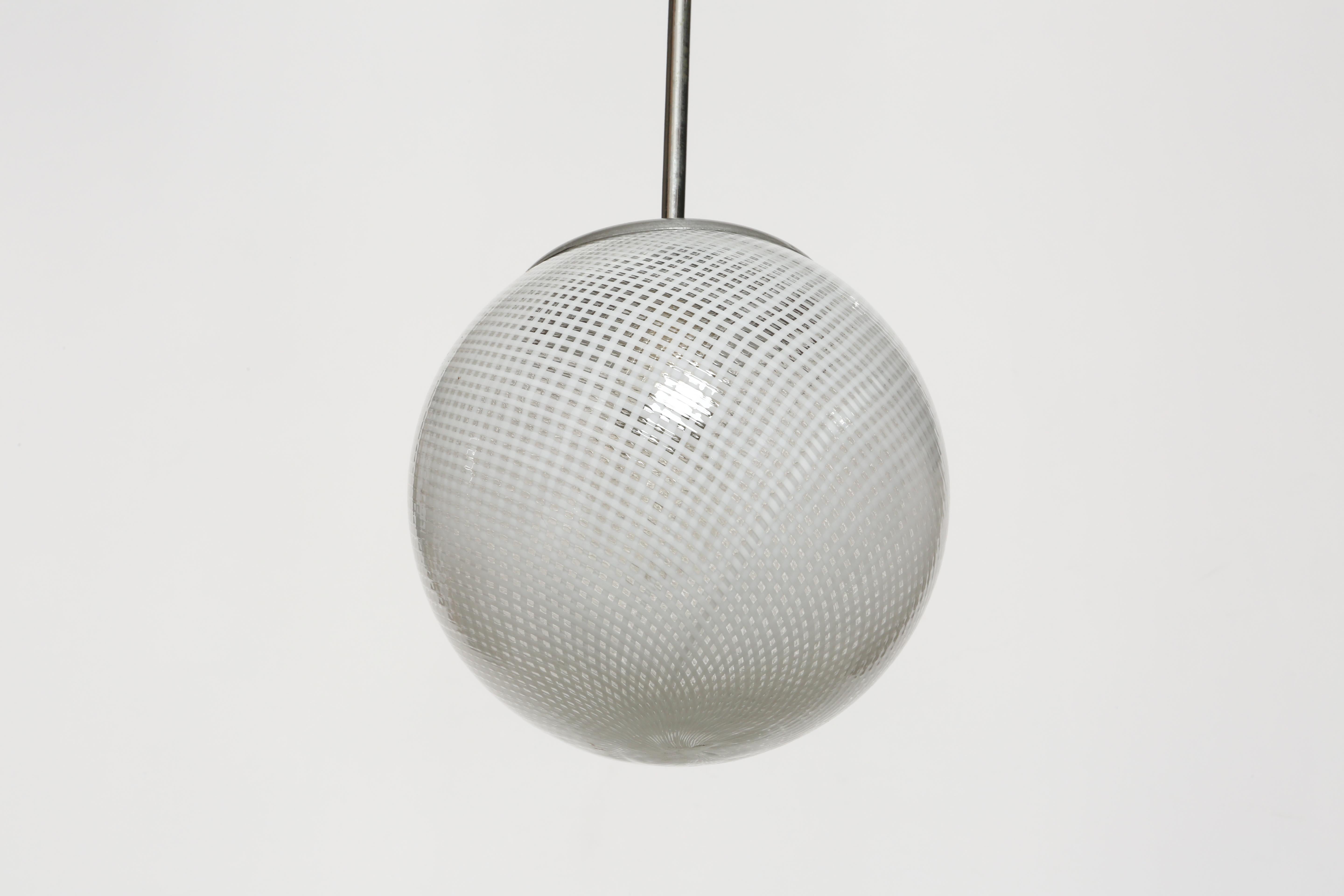 Mid-20th Century Carlo Scarpa for Venini Ceiling Lights, Italy circa 1940s For Sale