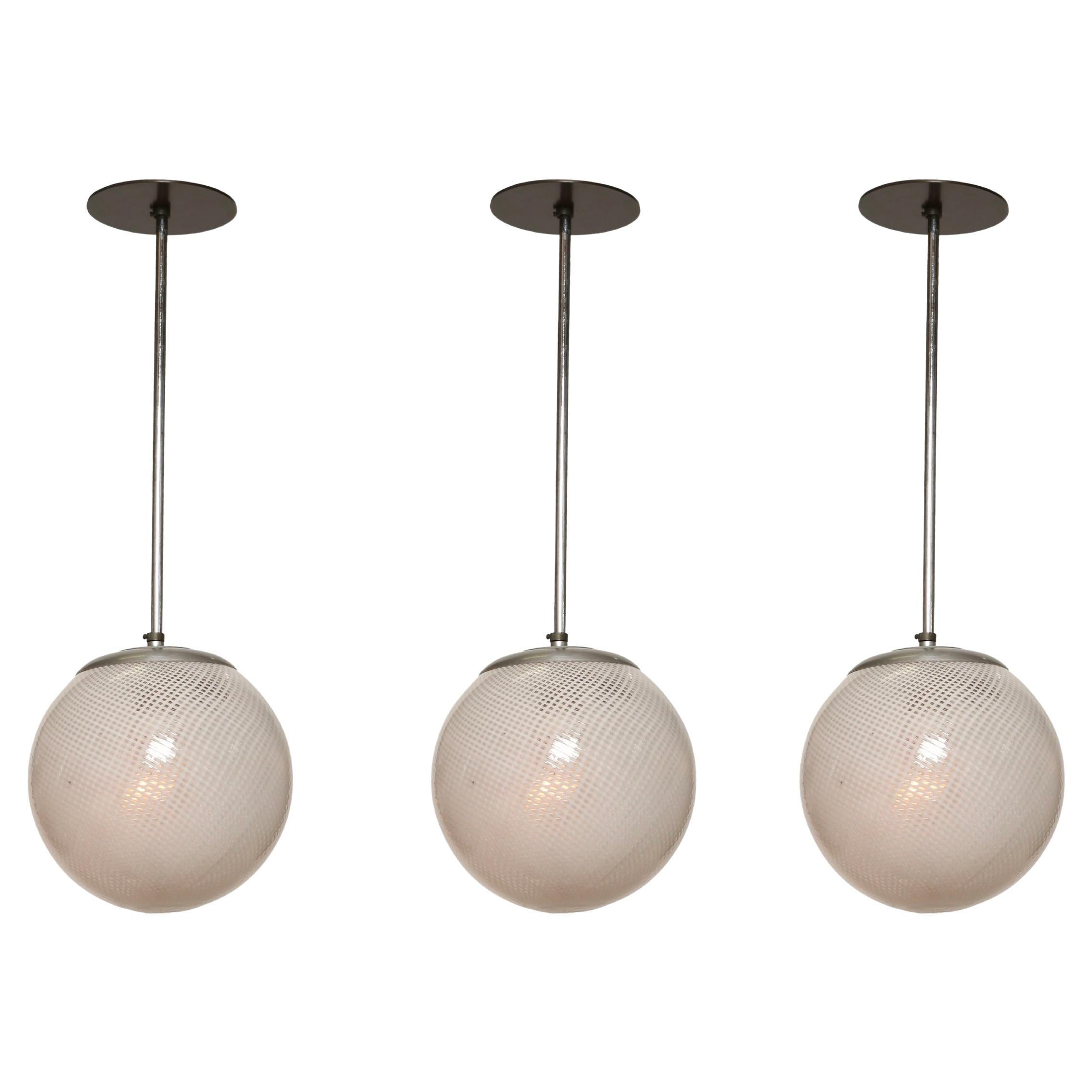 Carlo Scarpa for Venini Ceiling Lights, Italy circa 1940s For Sale