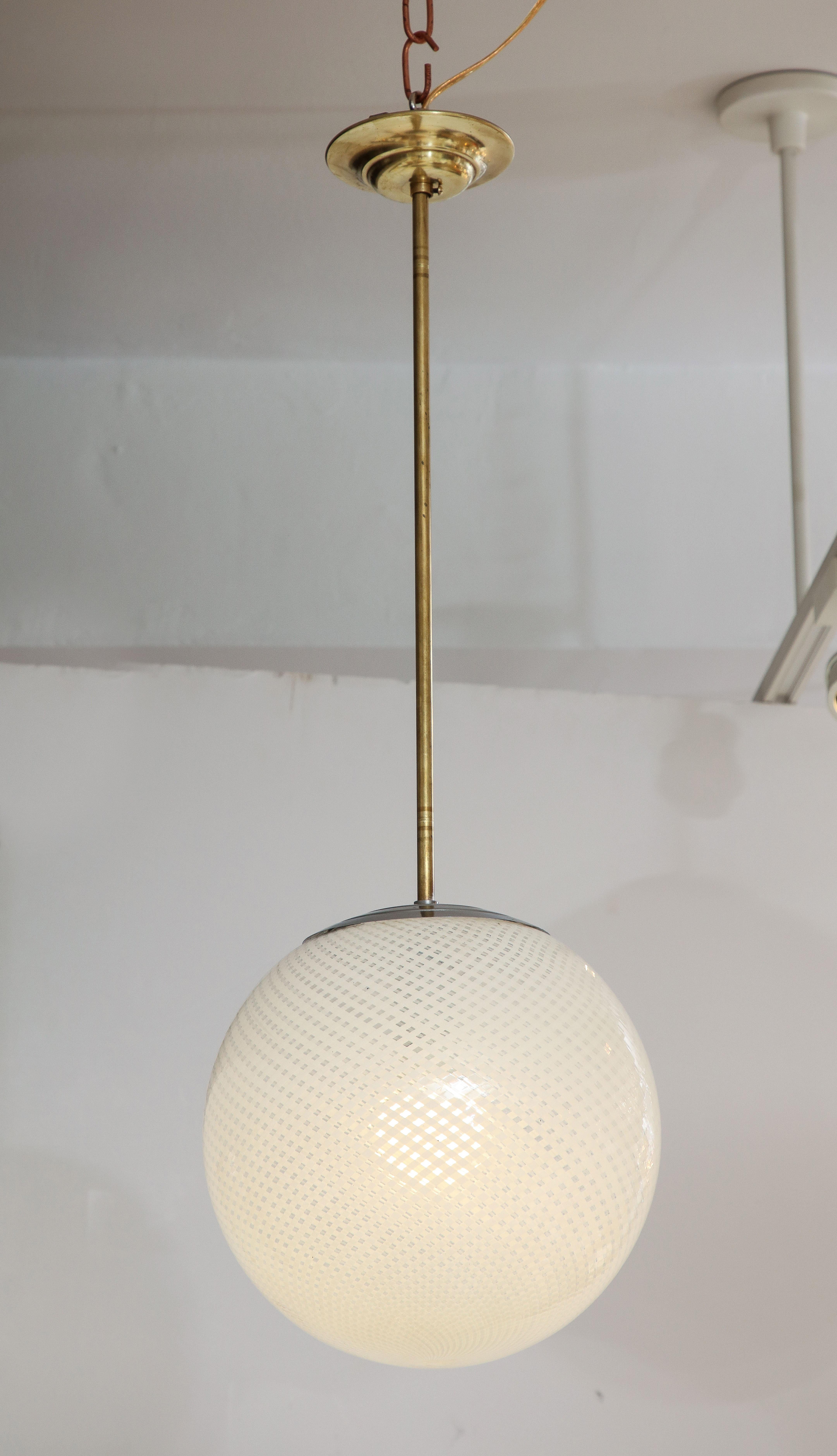 Globo in vetro di Murano Reticello di Carlo Scarpa per Venini, Italia, 1940 circa in vendita 2
