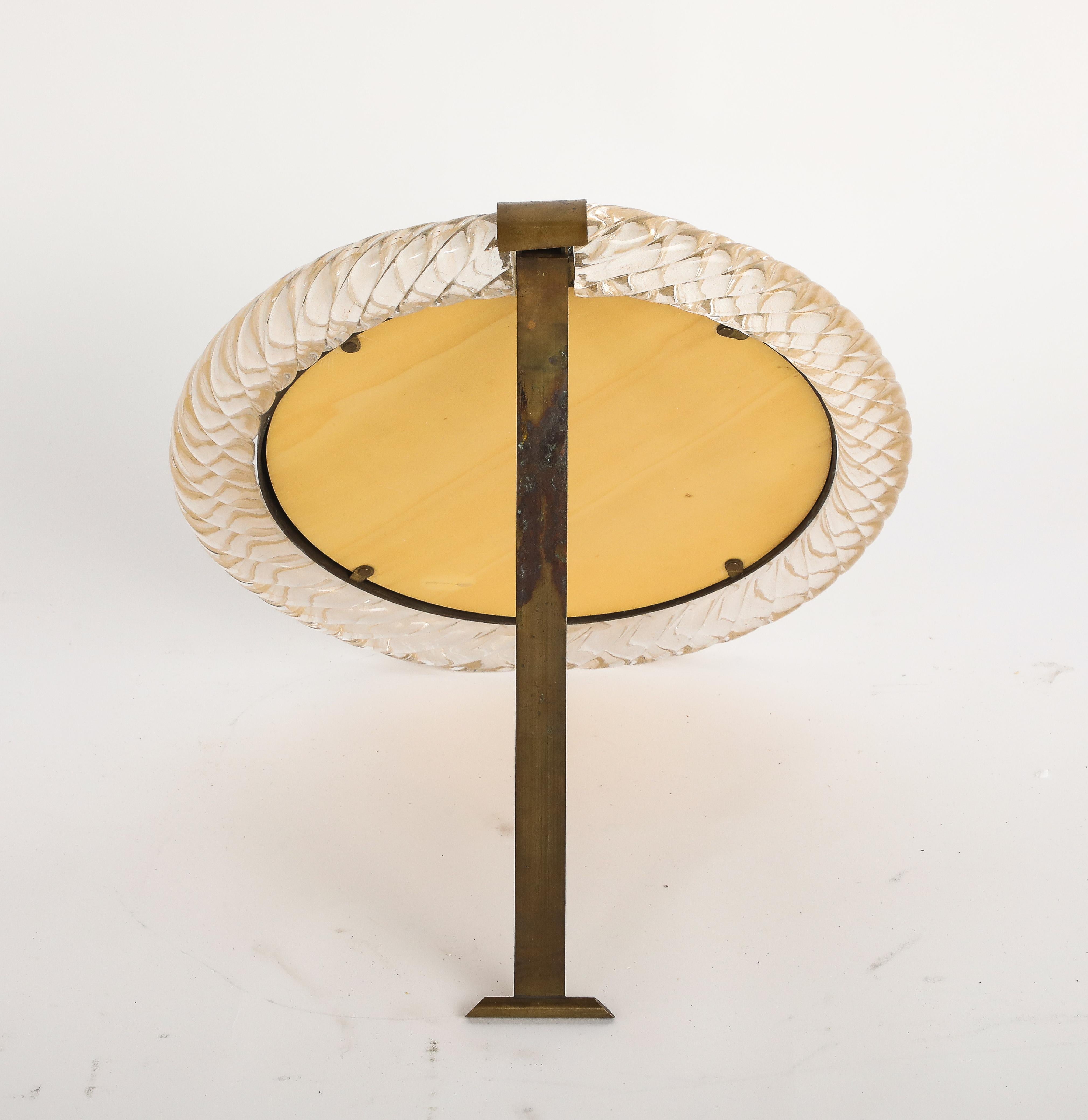 Carlo Scarpa for Venini Table Mirror, circa 1950 For Sale 7