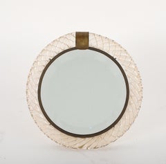 Carlo Scarpa for Venini Table Mirror, circa 1950