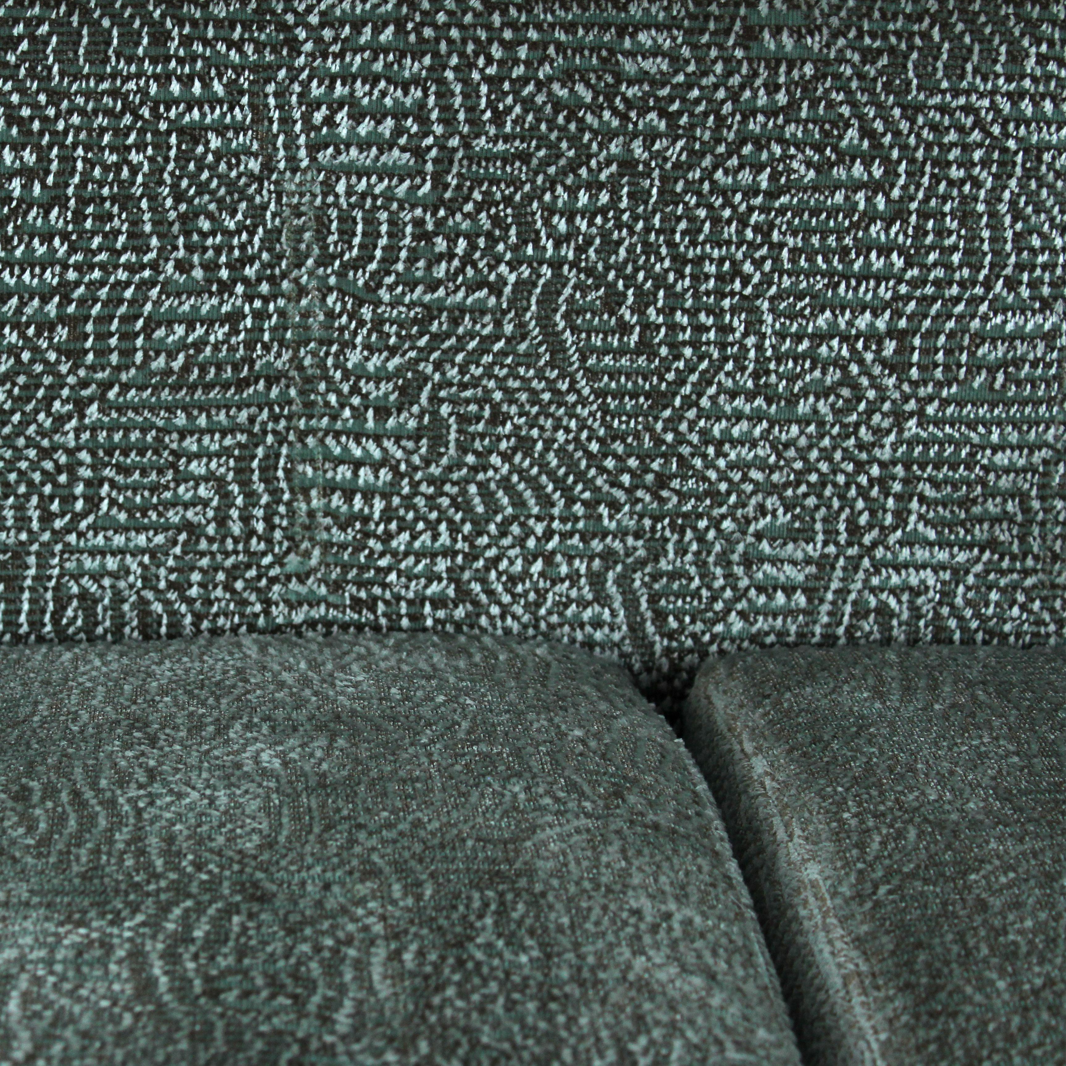 Carlo Scarpa Sofá Cornaro de madera de iroko y terciopelo jacquard para Studio Simon, 1974 en venta 10