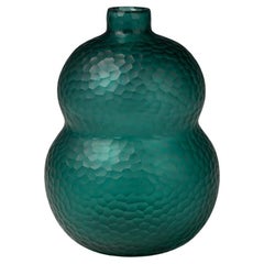 Vintage Carlo Scarpa (Italy, 1906-1978), "Battuto" vase, mouth blown glas, Italy,  1942
