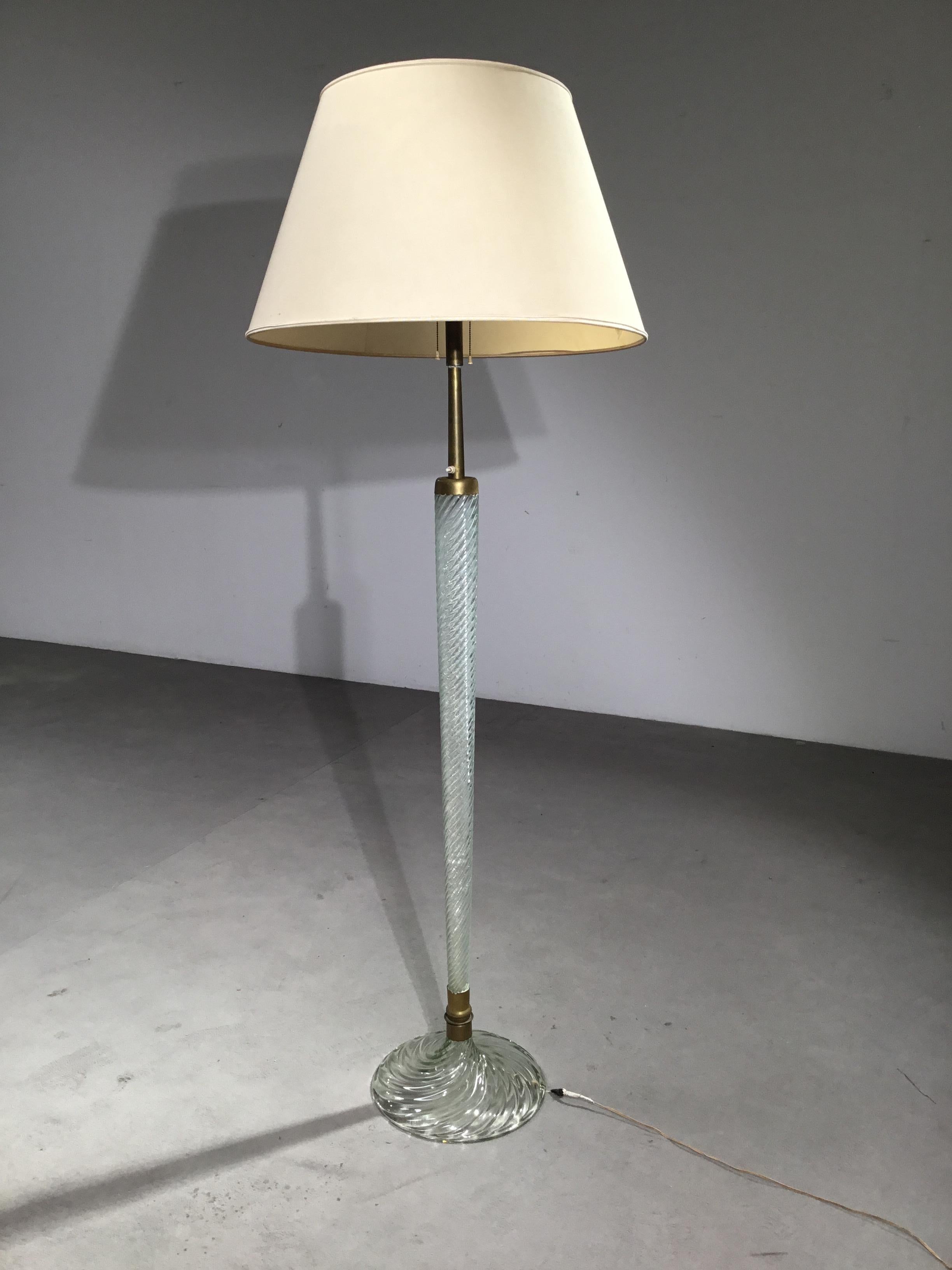 Carlo Scarpa, Lampada da terra mod. 529, prod. Venini anni '40 In condizioni ottime in vendita a Rivoli, IT