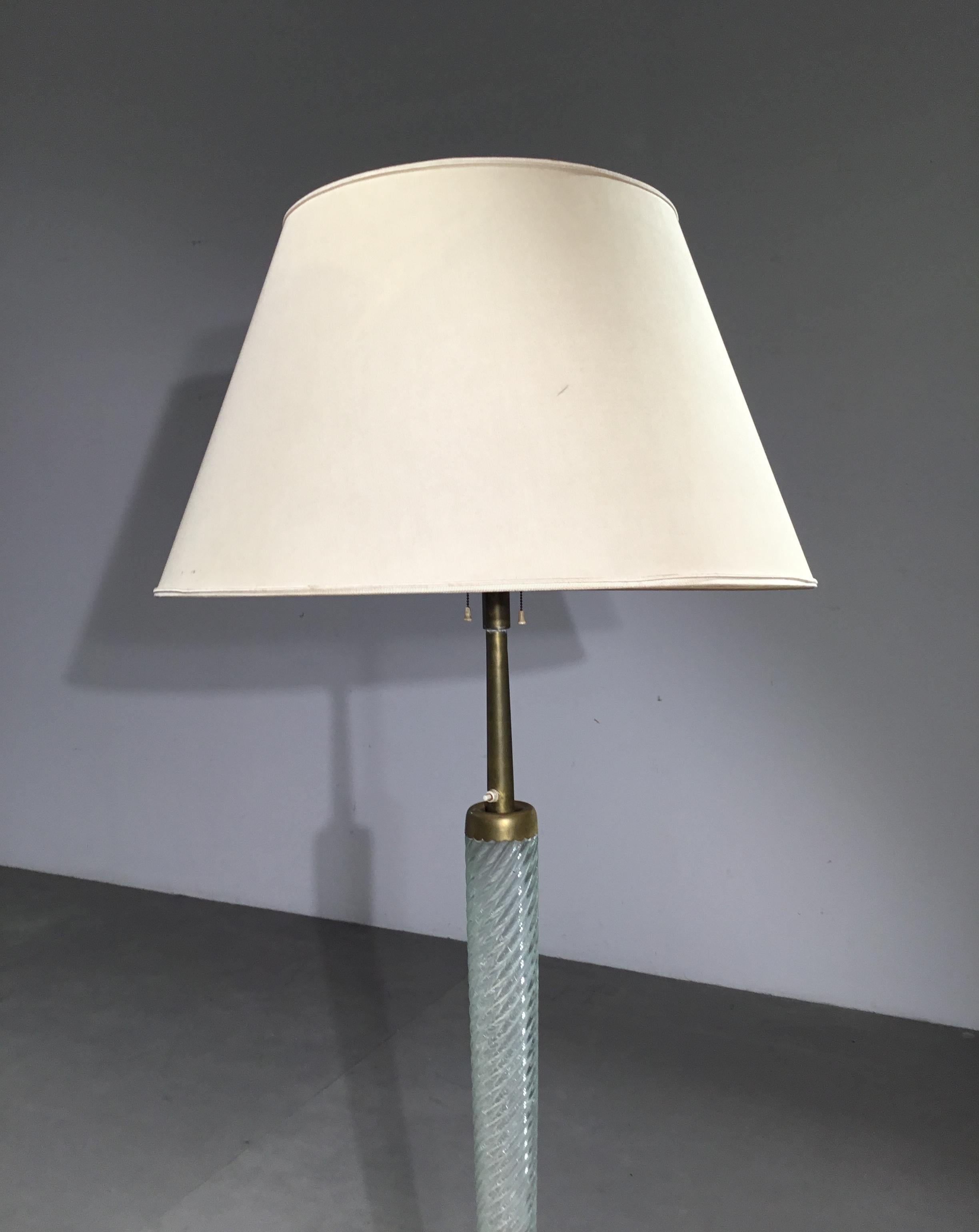 Metà XX secolo Carlo Scarpa, Lampada da terra mod. 529, prod. Venini anni '40 in vendita