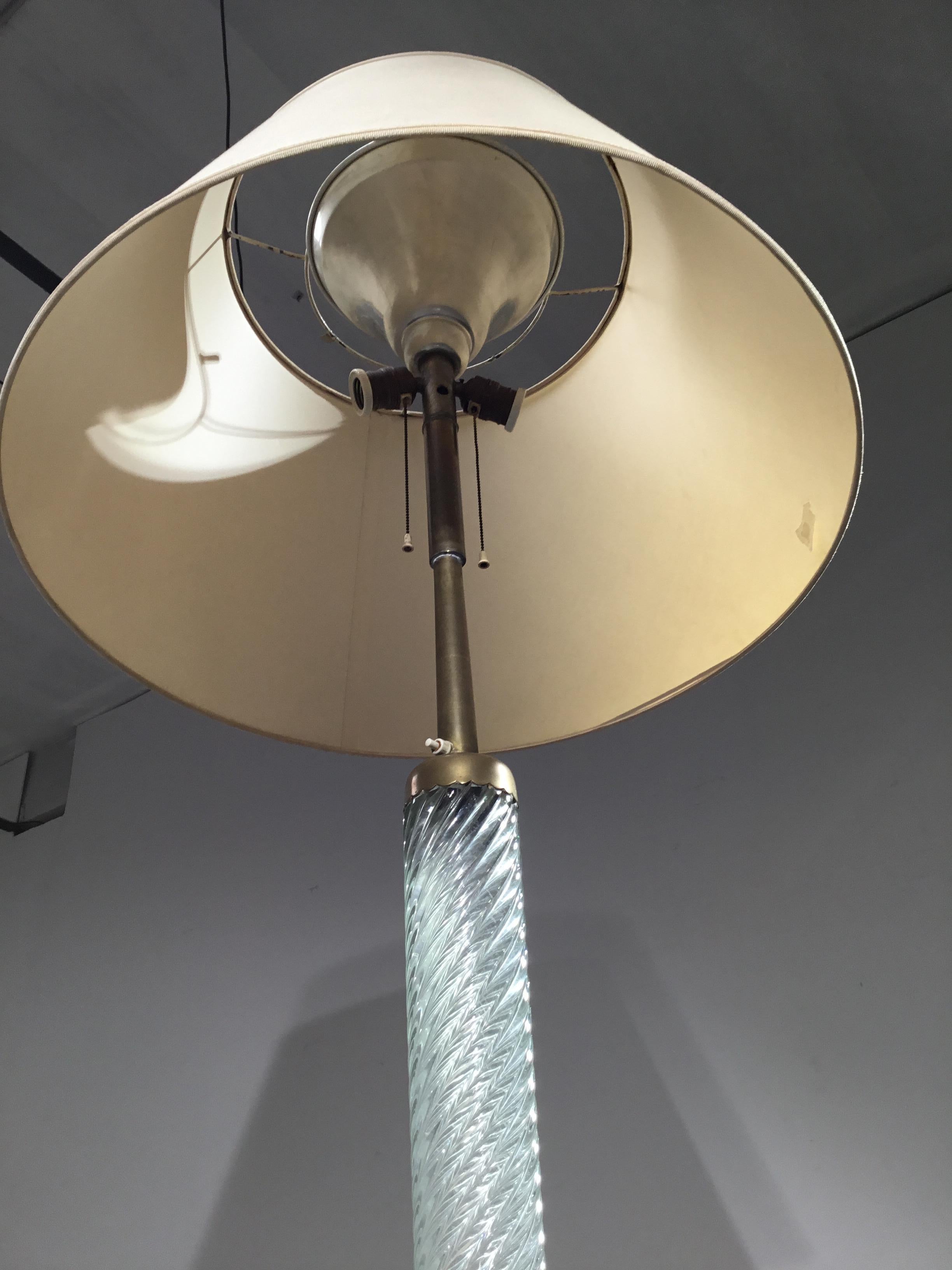 Carlo Scarpa, Lampada da terra mod. 529, prod. Venini anni '40 in vendita 1