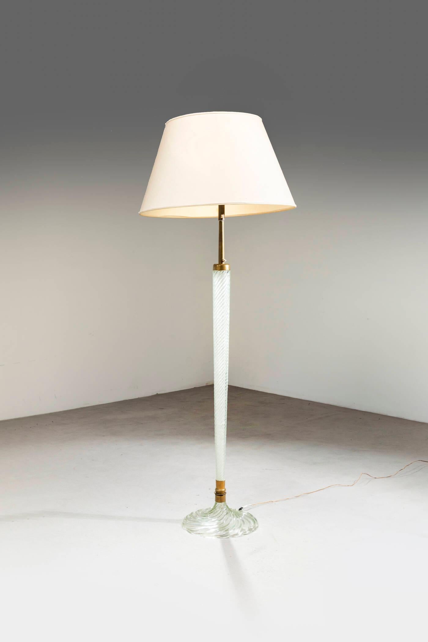 Carlo Scarpa, Lampada da terra mod. 529, prod. Venini anni '40 in vendita 4