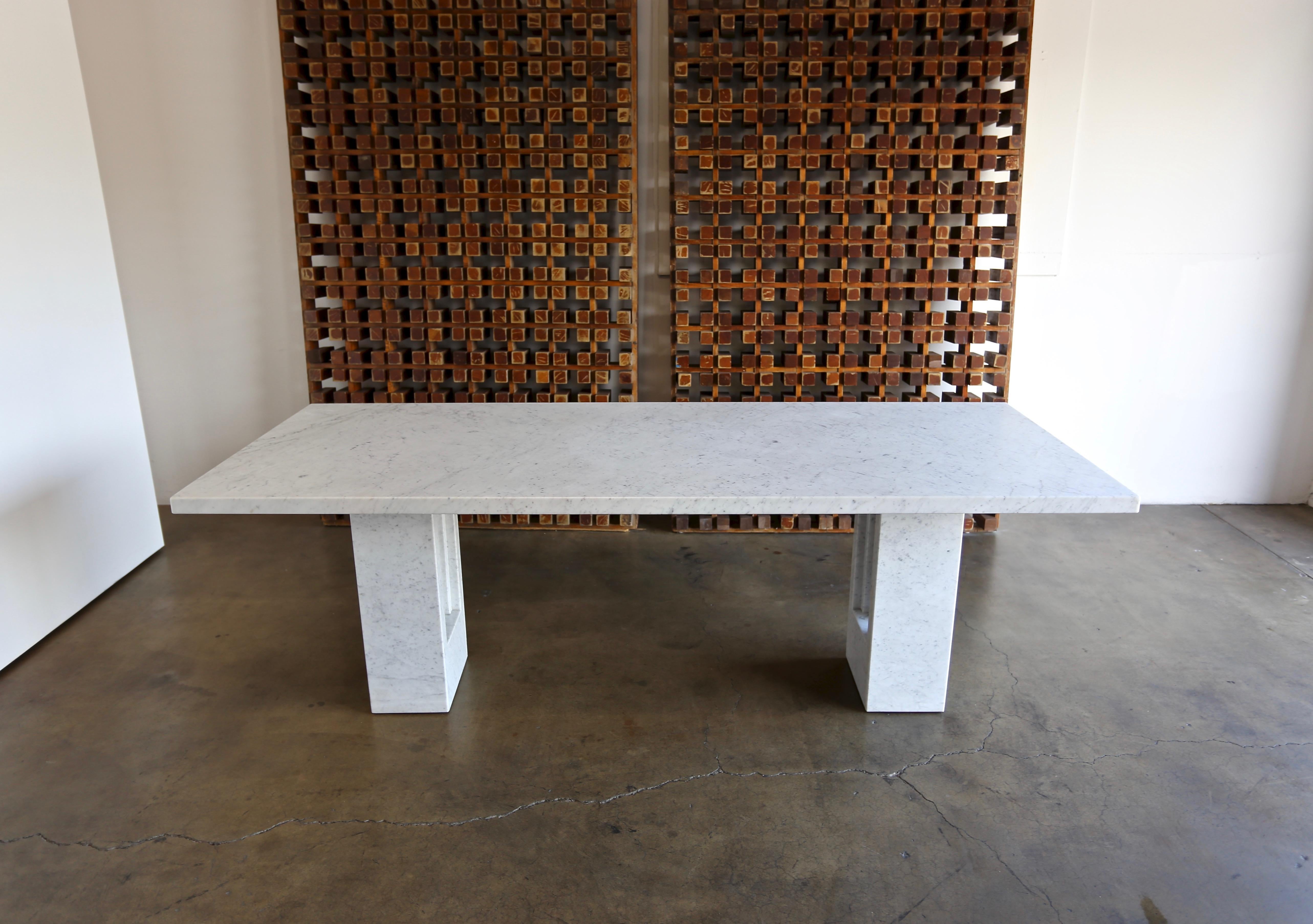 20th Century Carlo Scarpa & Marcel Breuer 'Delfi' Marble Table