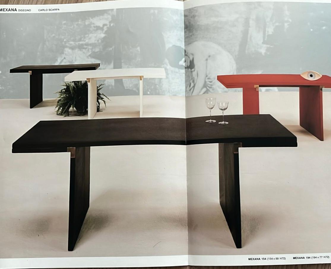 Carlo Scarpa Mexana 154 table for Simon Gavina For Sale 4