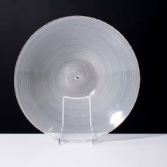 Carlo Scarpa MEZZA FILIGRANA Platter / Charger, 13.75"Dia, Murano