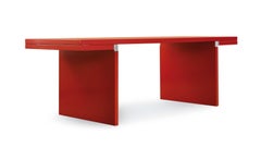 Carlo Scarpa Orseolo Table for Cassina, Lacquered MDF, Aluminum, Italy