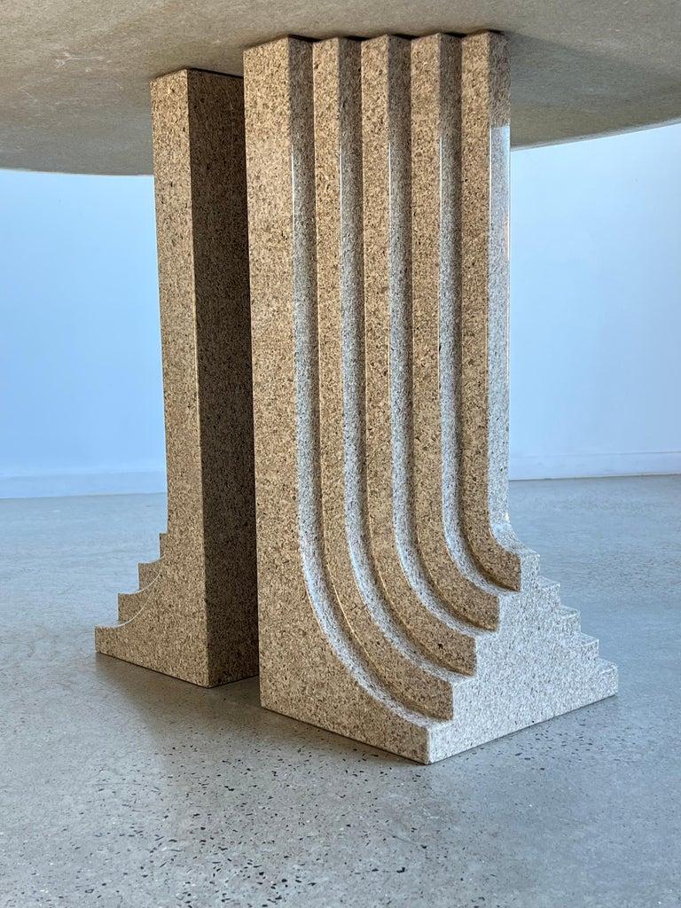Granite Carlo Scarpa Oval Table for Simon Gavina 1970s For Sale
