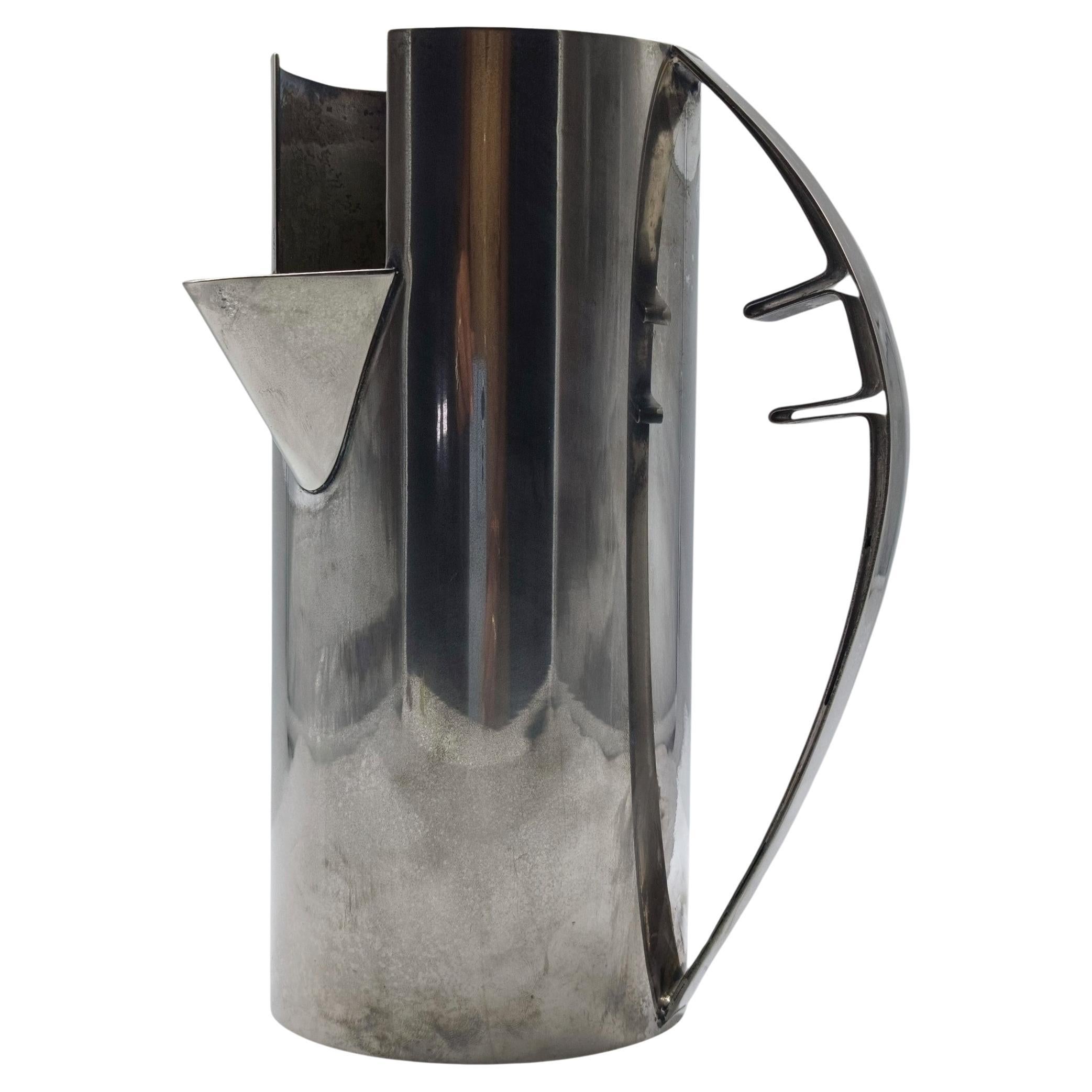 Carlo Scarpa per Cleto Munari Caraffa in silverplate, Firmata, Italia 1970s in vendita