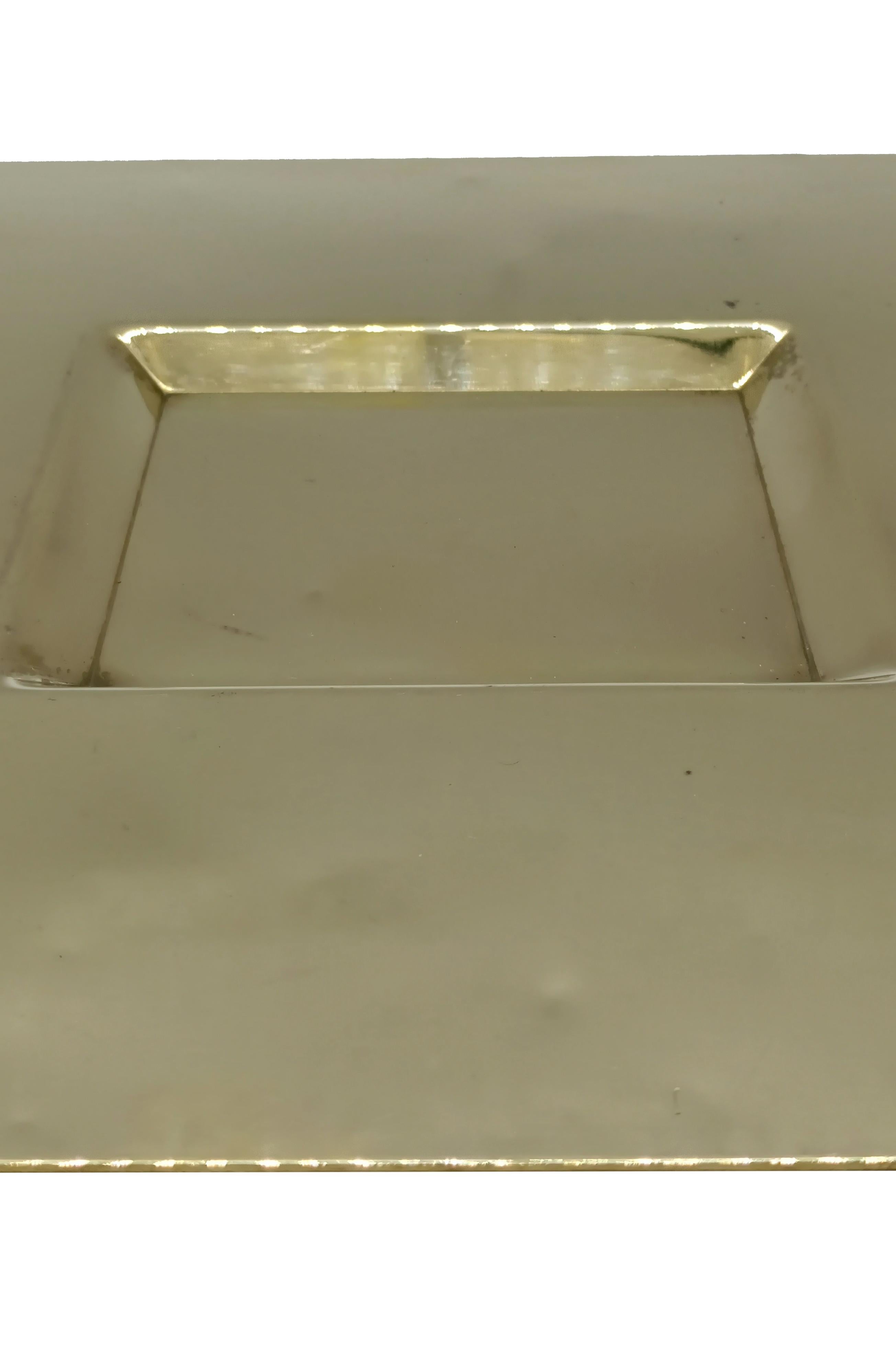 Carlo Scarpa für Cleto Munari Quadratischer Tafelaufsatz aus Messing, Italien 1970er Jahre im Zustand „Gut“ in Naples, IT