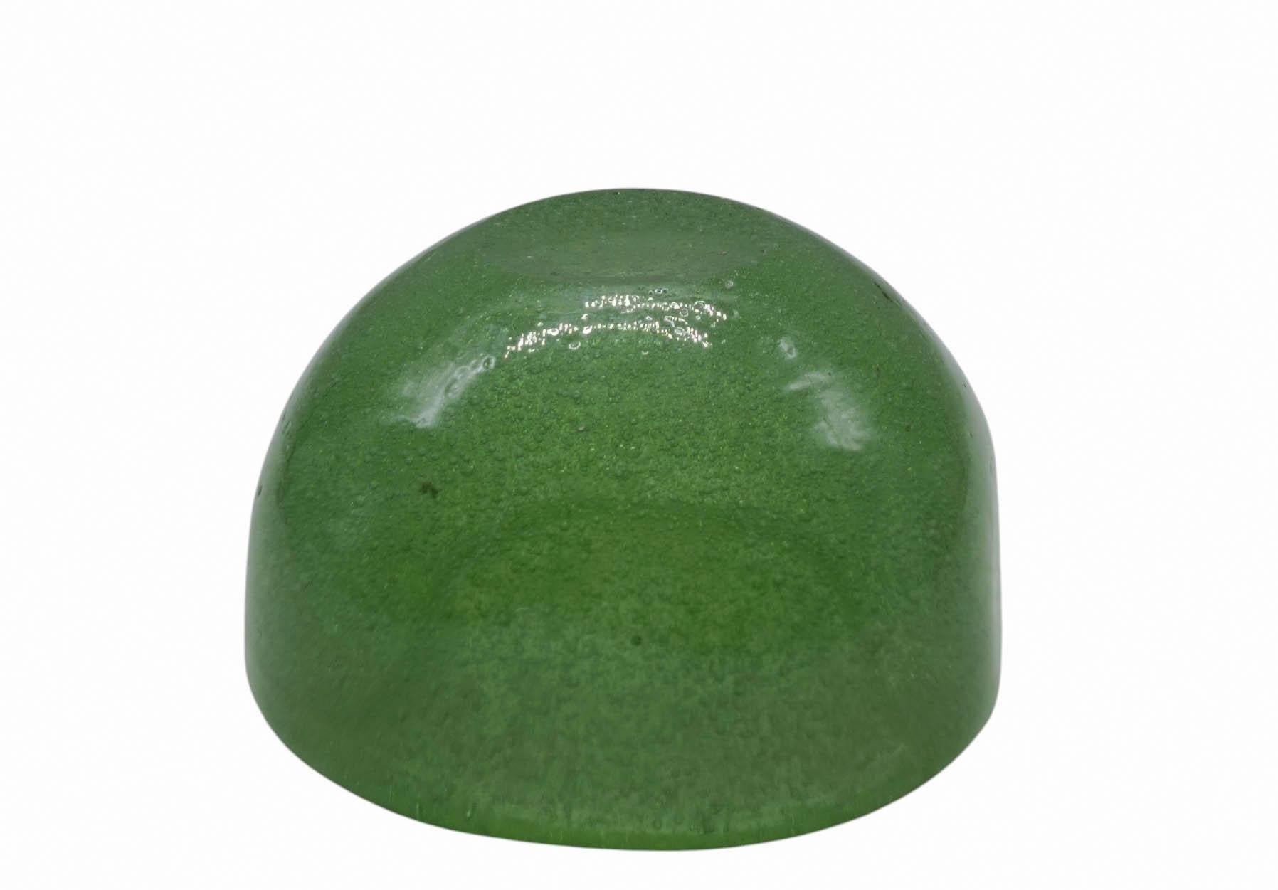 Carlo Scarpa für Venini Grüne Muranoglasschale 