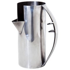 Carlo Scarpa Pitcher for Cleto Murani, Italy 1970s, Silver Plated