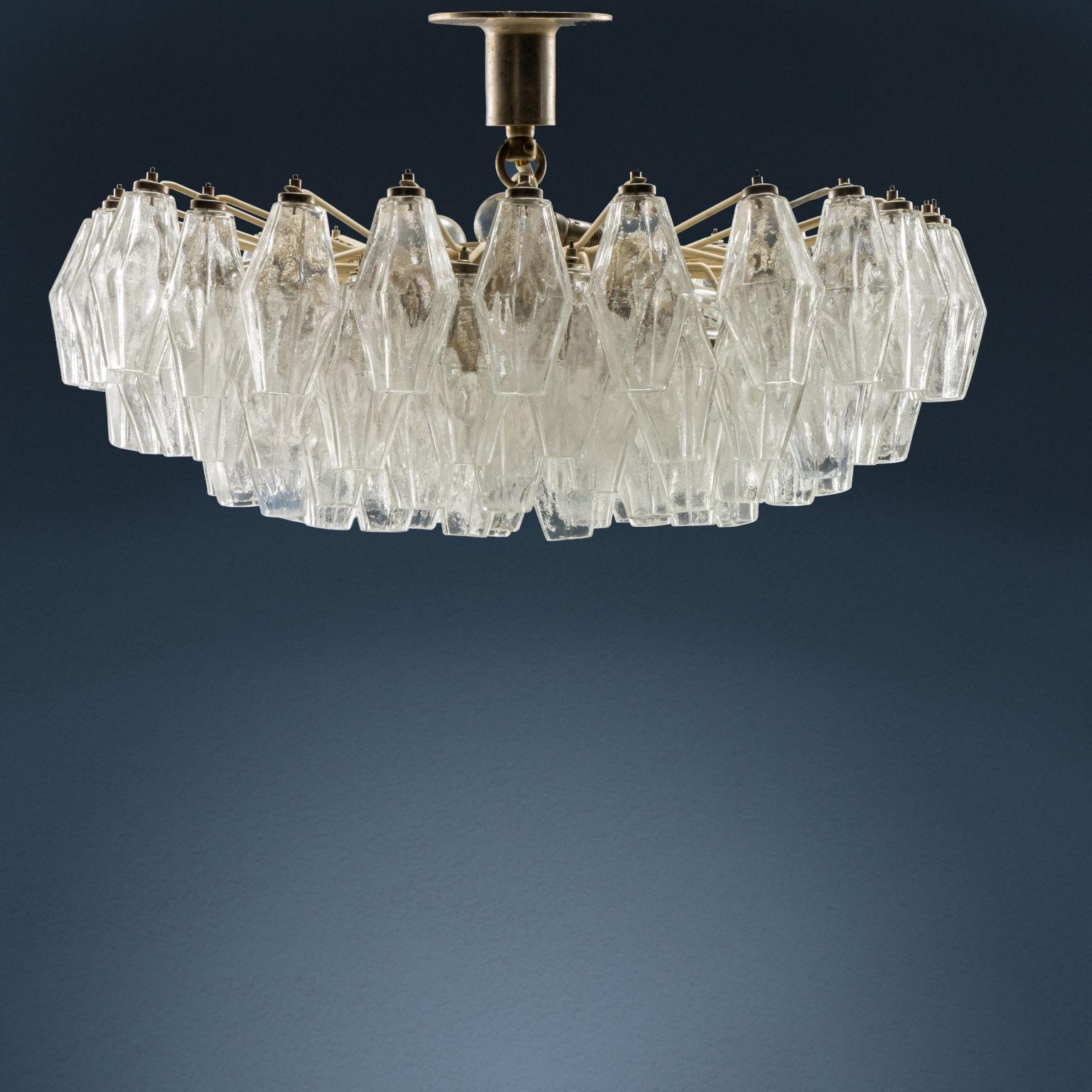 Mid-20th Century Carlo Scarpa 'Poliedri' lamp for Venini