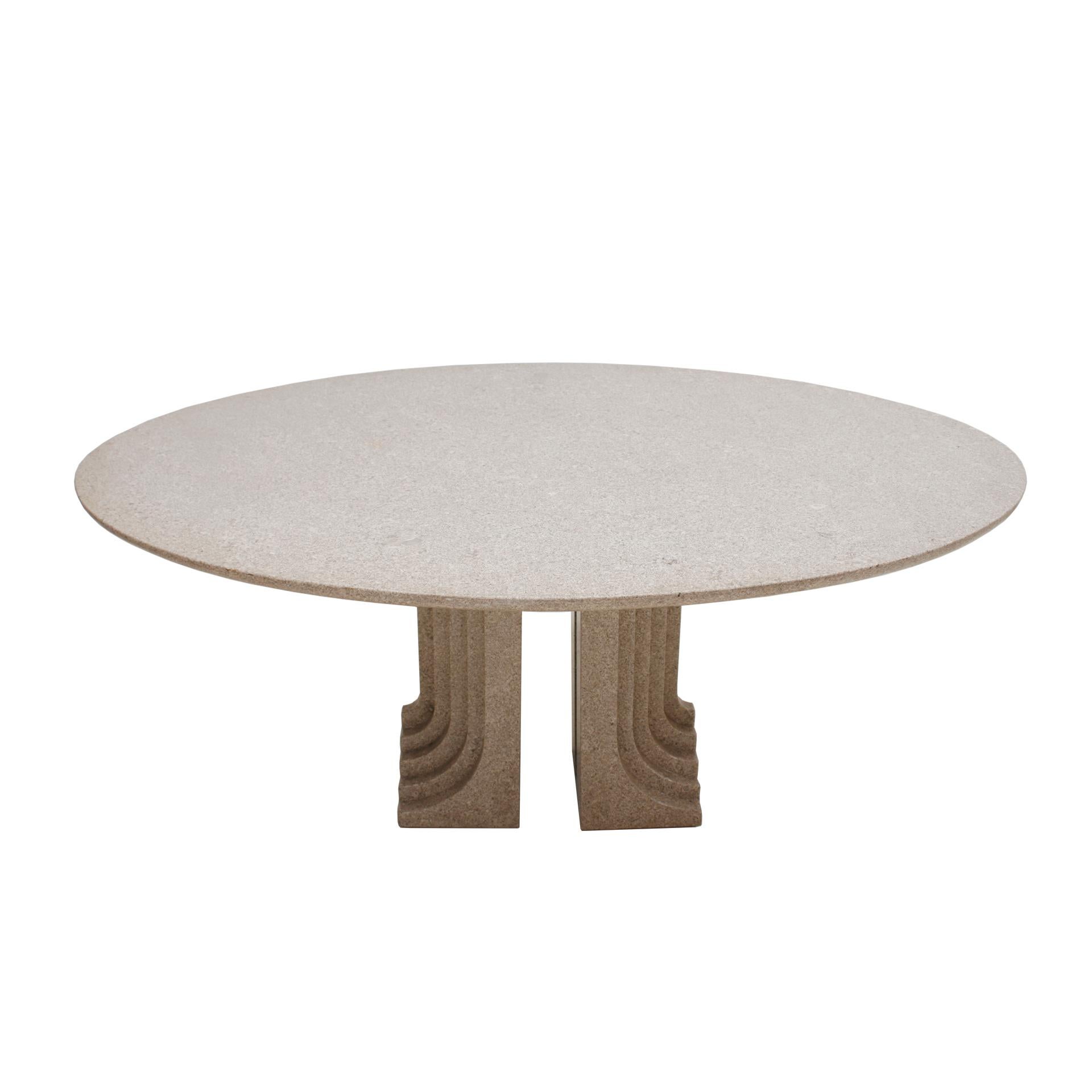 Late 20th Century Carlo Scarpa Samo 1970s Italian Dinning Table Edited by Simon For Sale