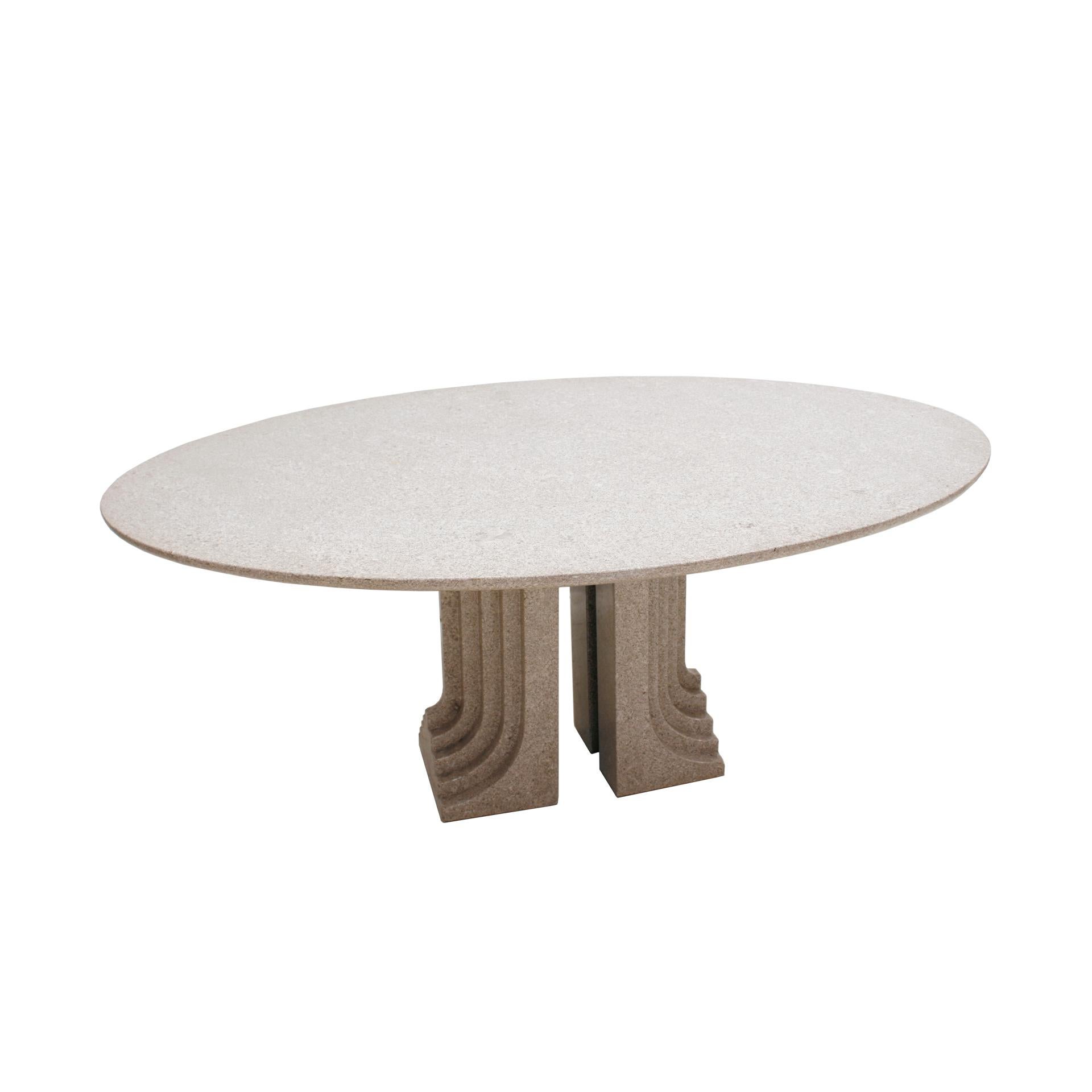 Granite Carlo Scarpa Samo 1970s Italian Dinning Table Edited by Simon