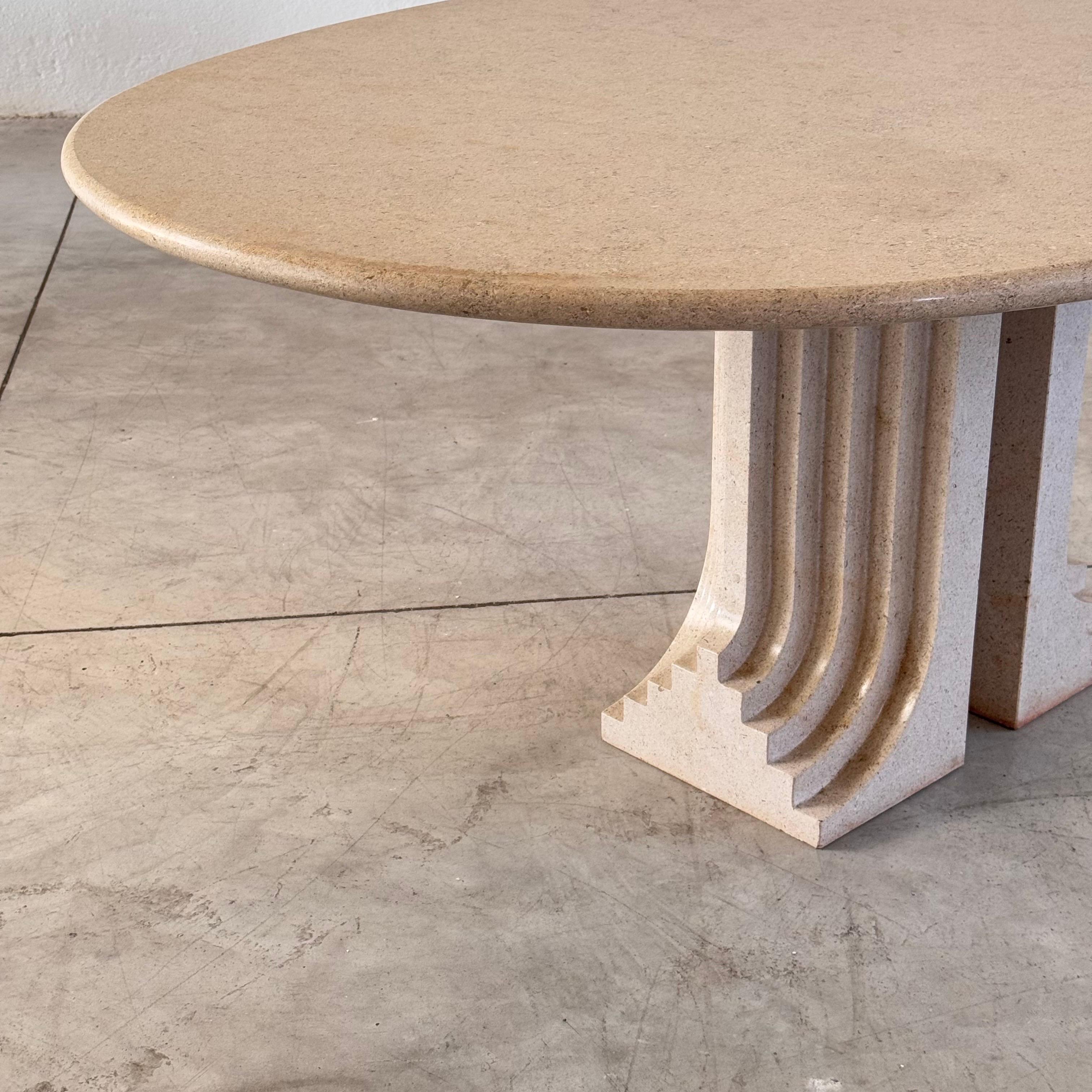 Carlo Scarpa 'Samo' Dining Table, Ultrarazionale Series for Simon, Italy, 1970s For Sale 2