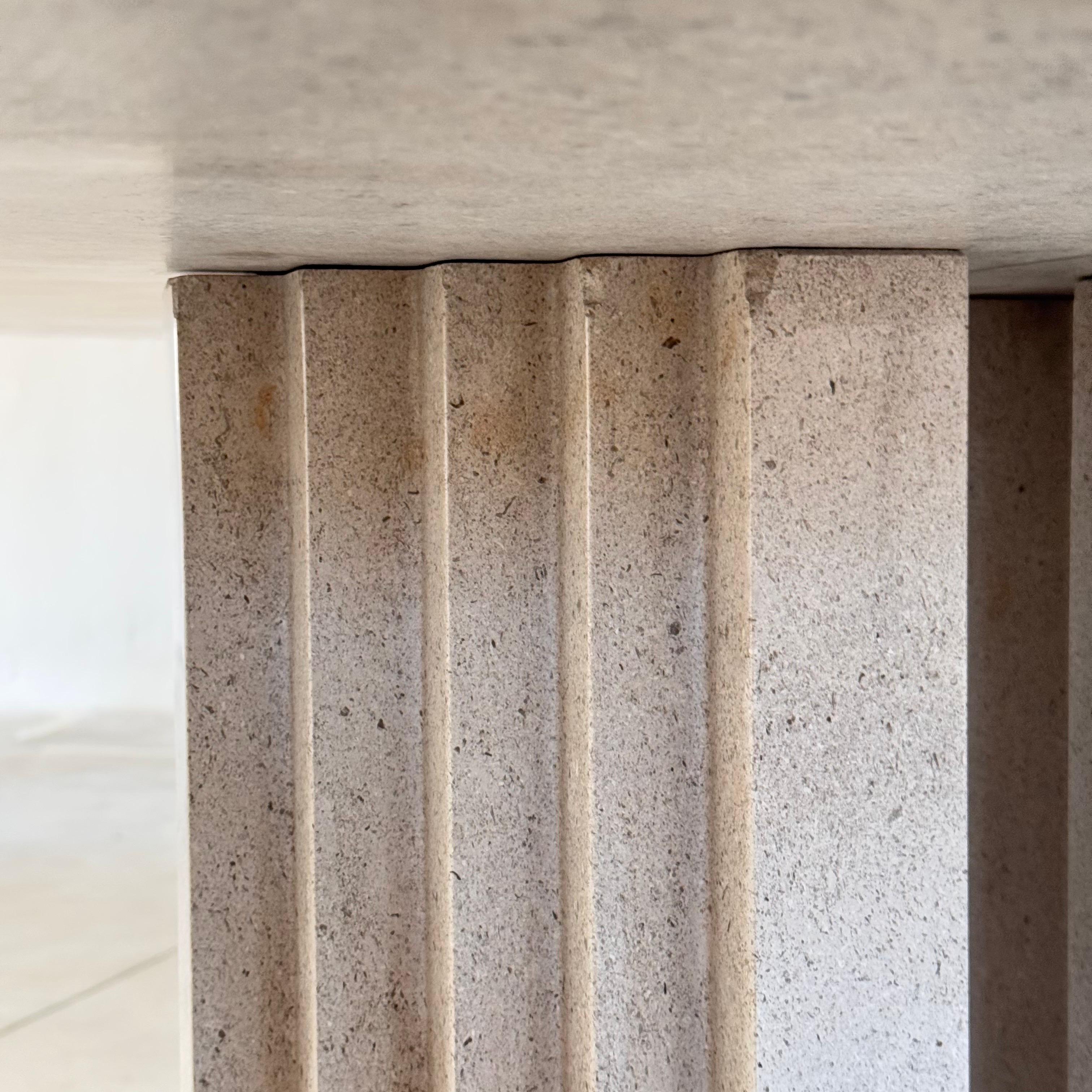 Carlo Scarpa 'Samo' Dining Table, Ultrarazionale Series for Simon, Italy, 1970s For Sale 5
